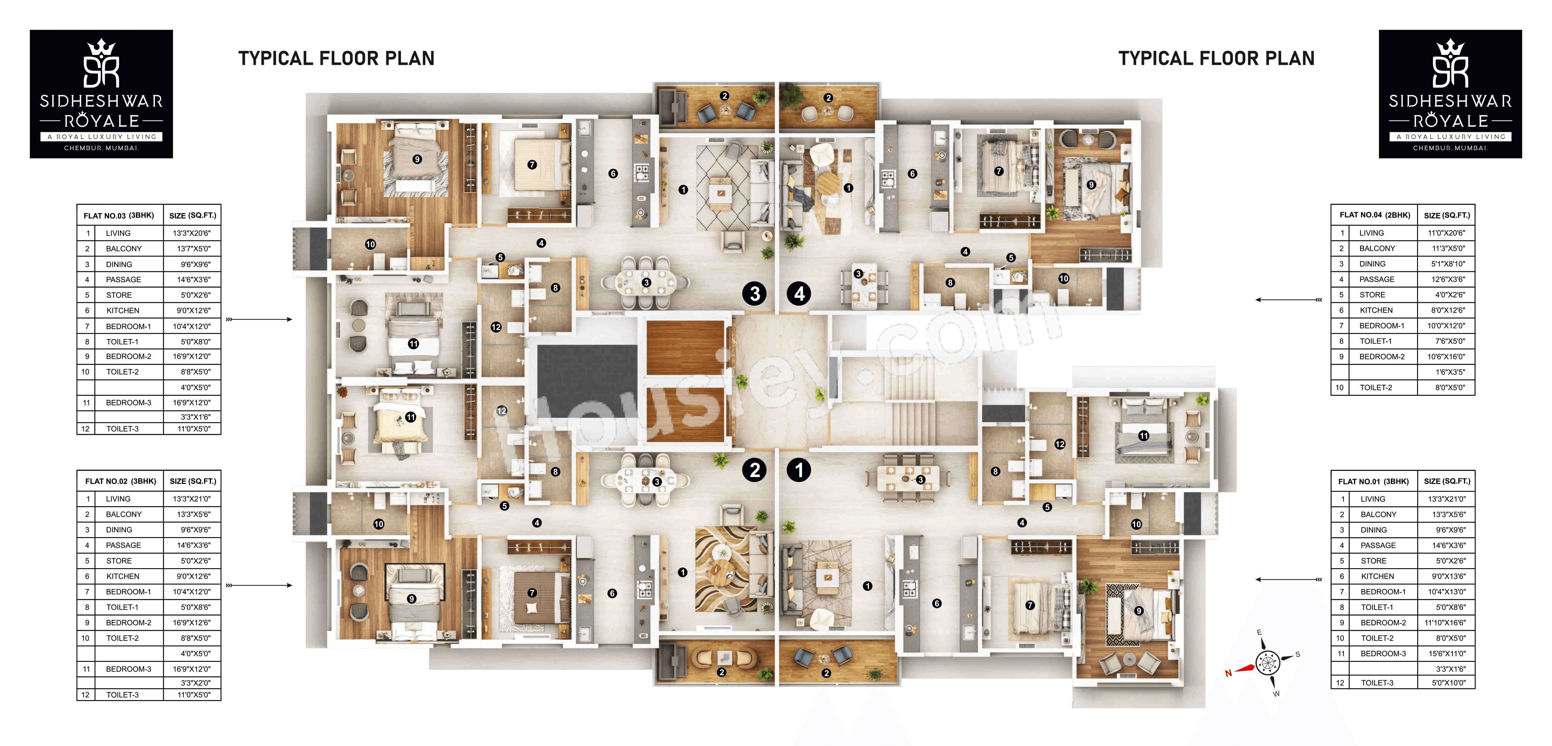 Siddheshwar Royale Floor Plan