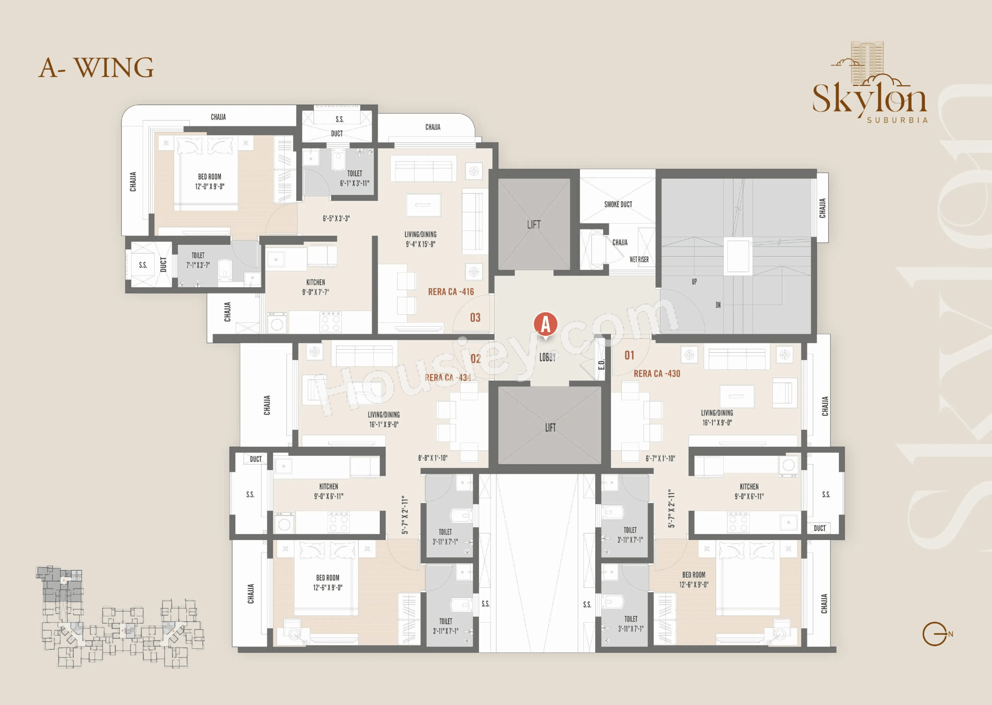 Skylon Suburbia Floor plan 1