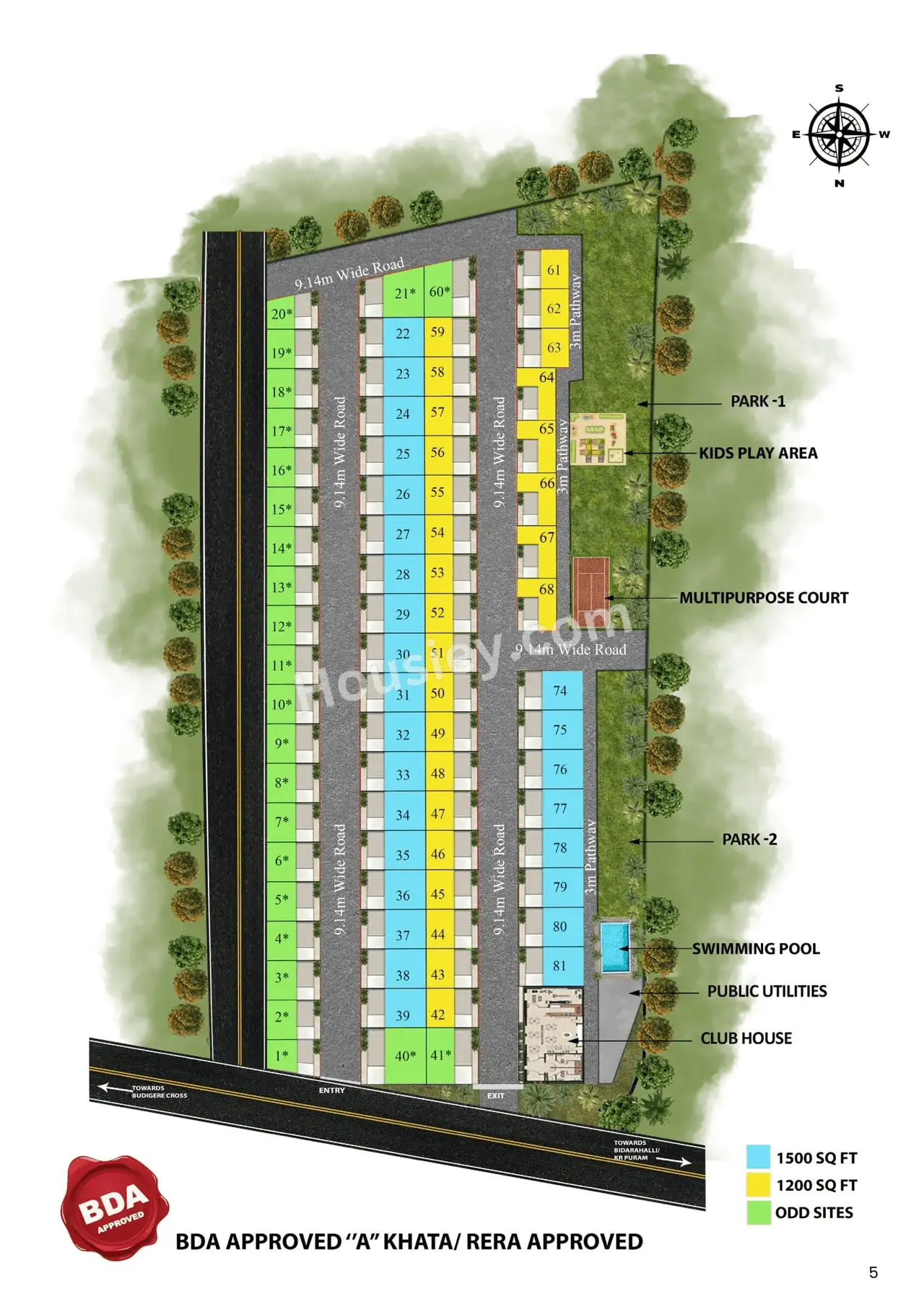SLN Nidhi Palms Floor Plan