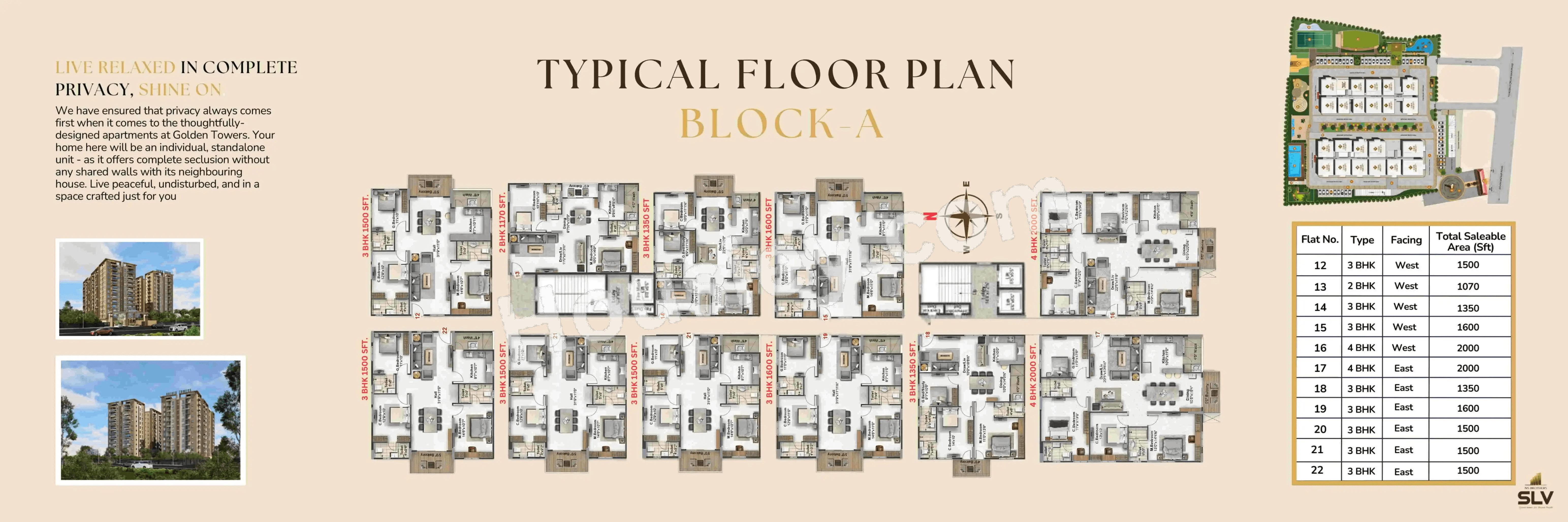 SLV Golden Towers Floor plan 1
