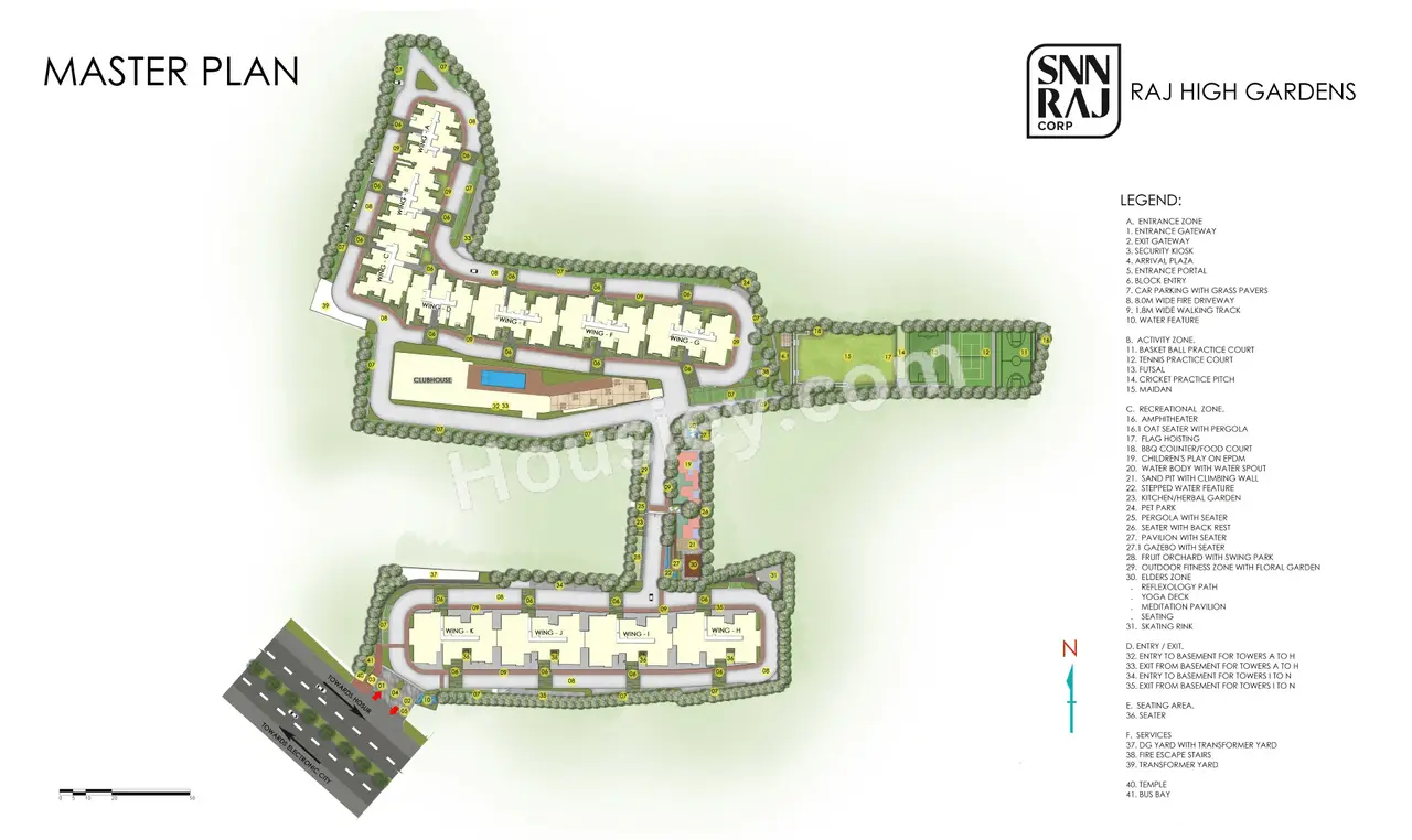 SNN Raj High Gardens Master Plan