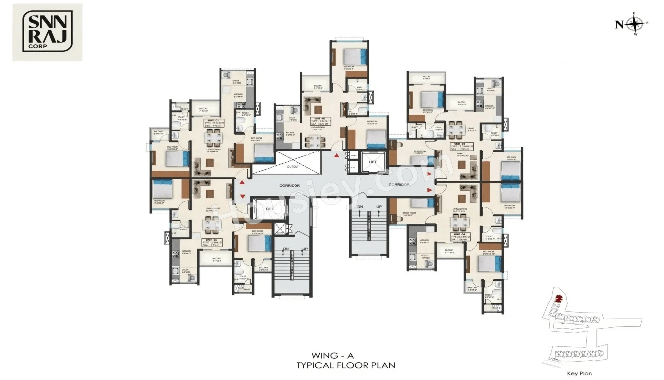 SNN Raj High Gardens Floor plan 1