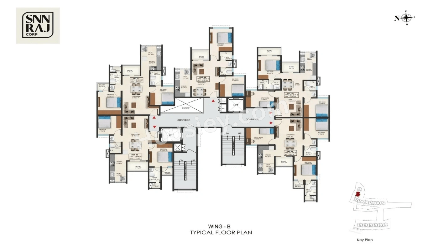 SNN Raj High Gardens Floor plan 2