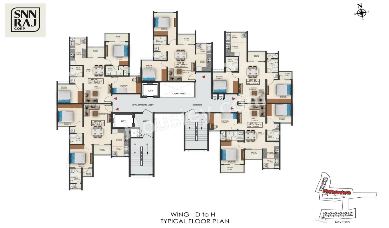 SNN Raj High Gardens Floor plan 4