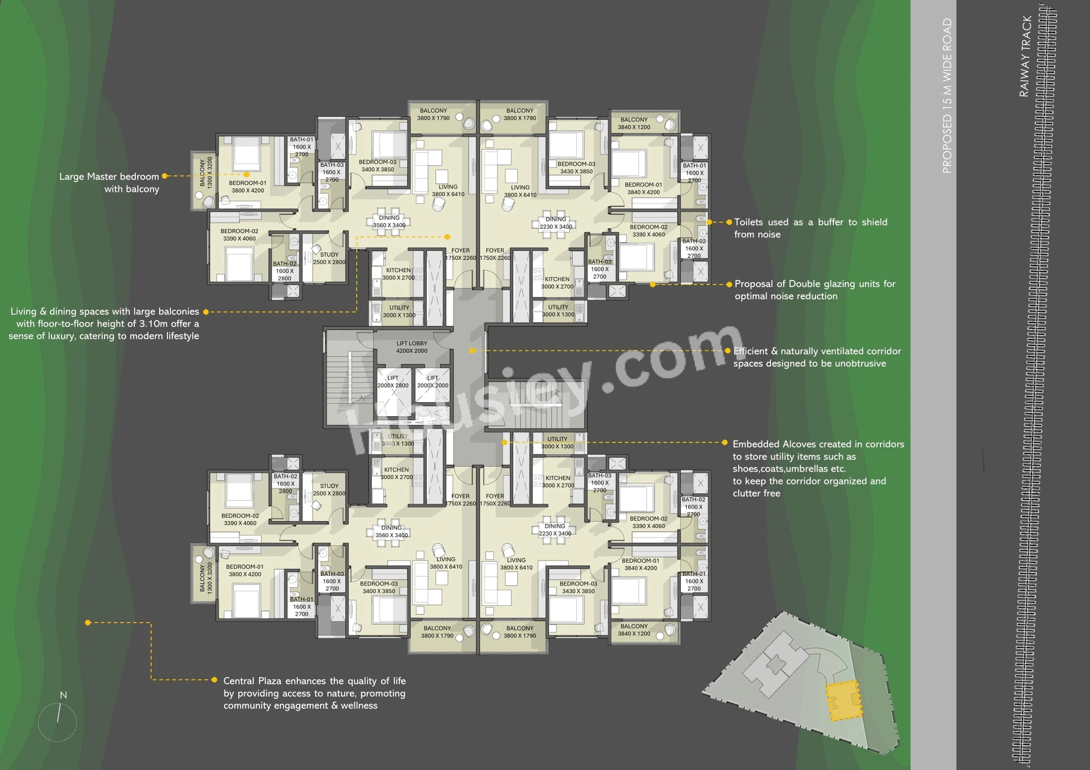 Sobha Altair Floor plan 2