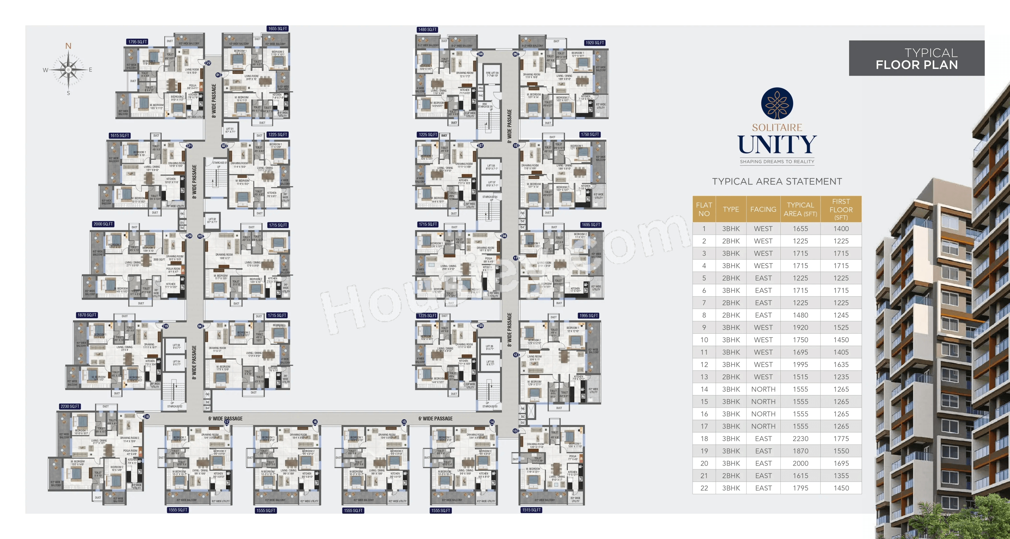 Solitaire Unity by Technopolis Floor Plan