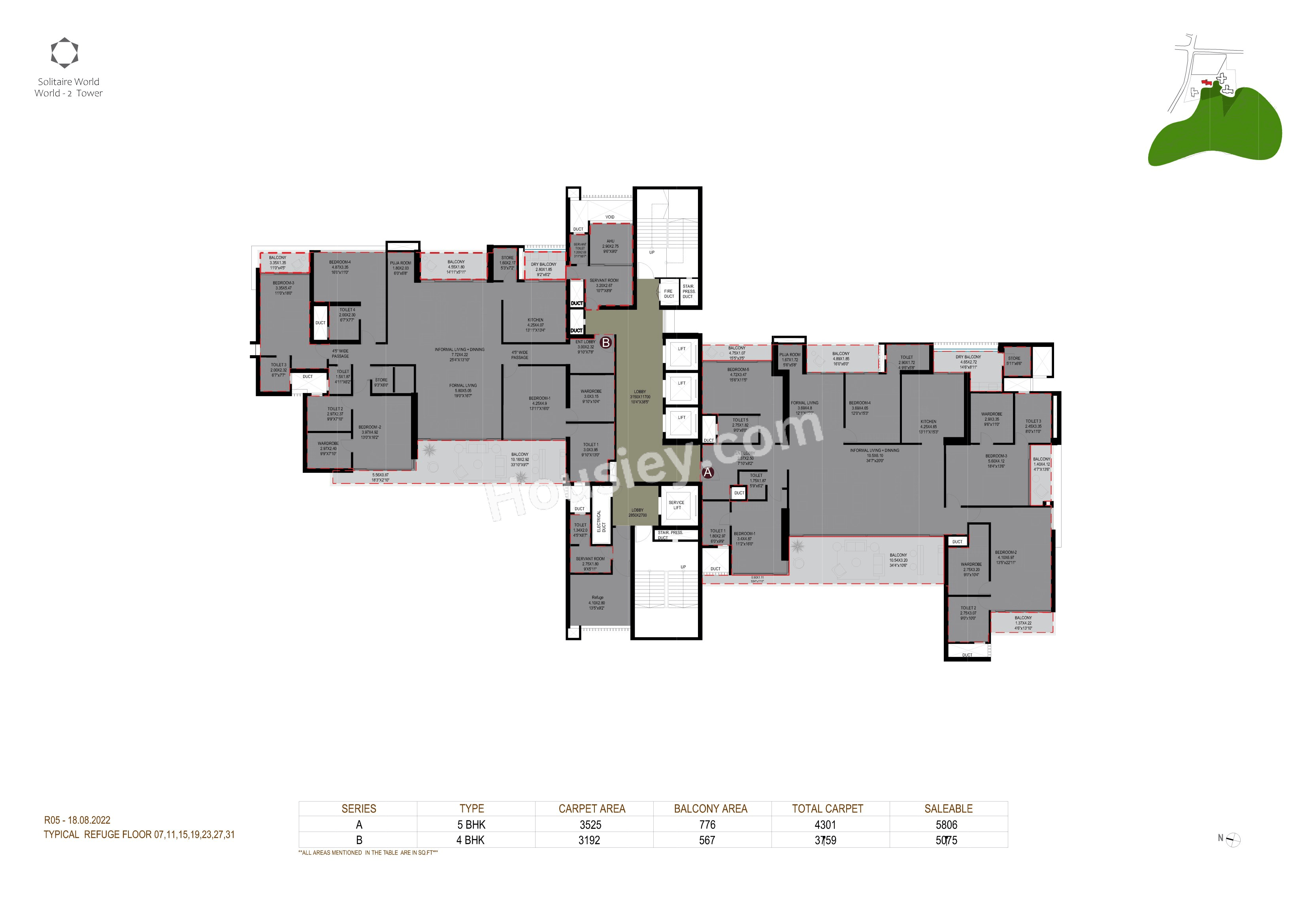Solitaire World Floor plan 3