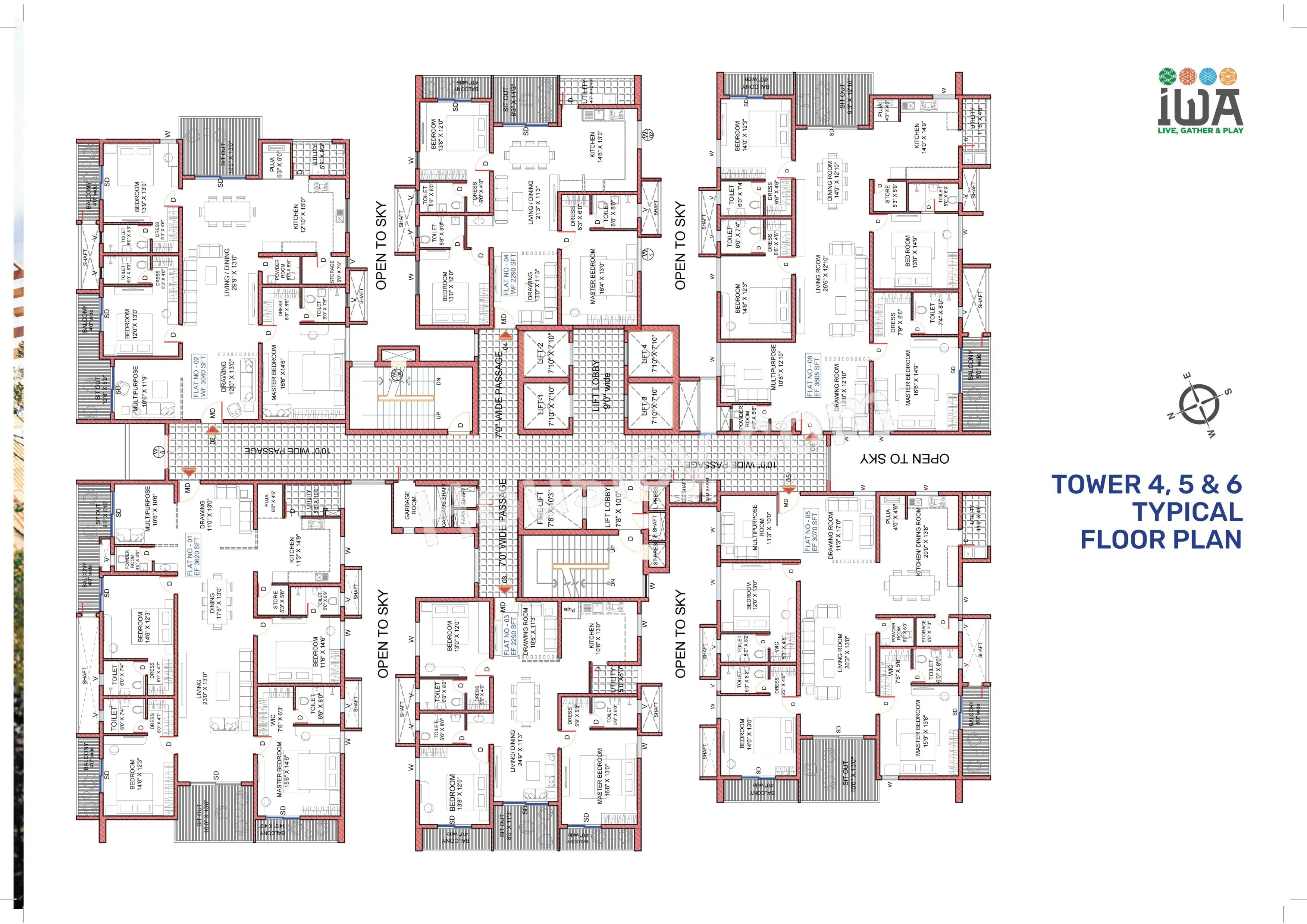 SRIAS life spaces IWA Floor plan 2