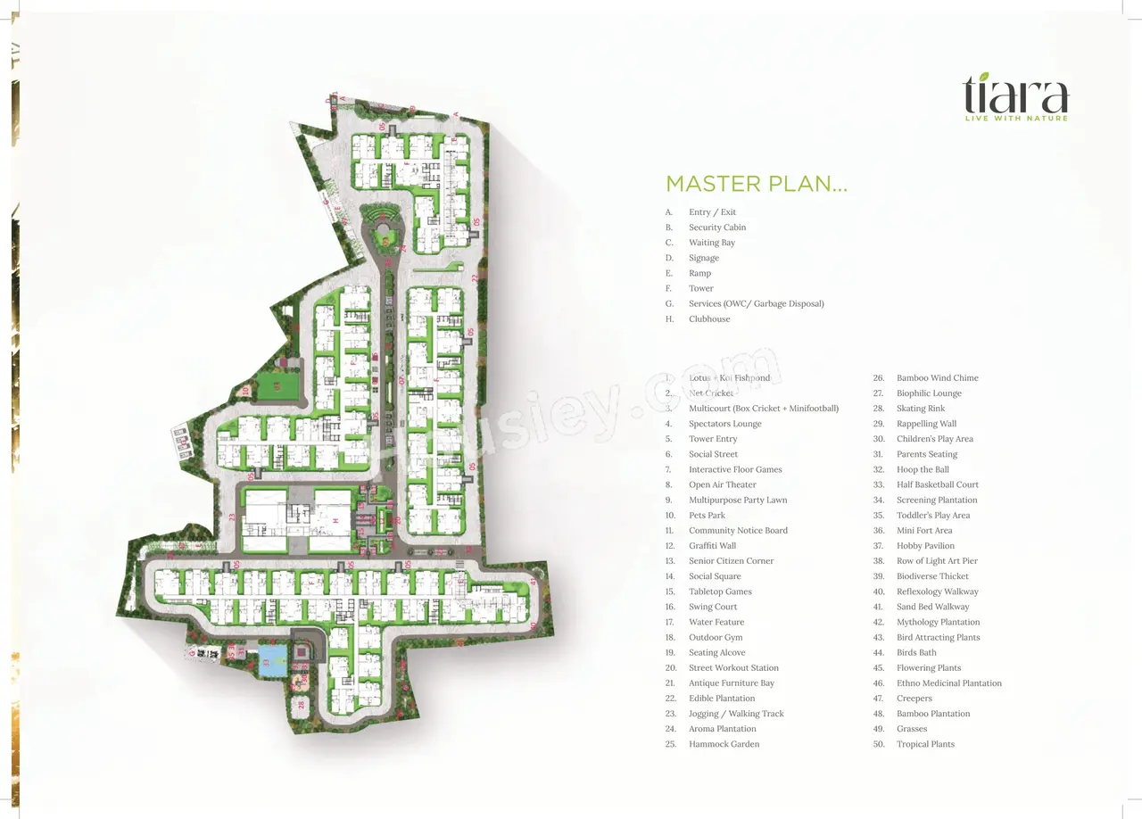 SRIAS life spaces Tiara Floor Plan