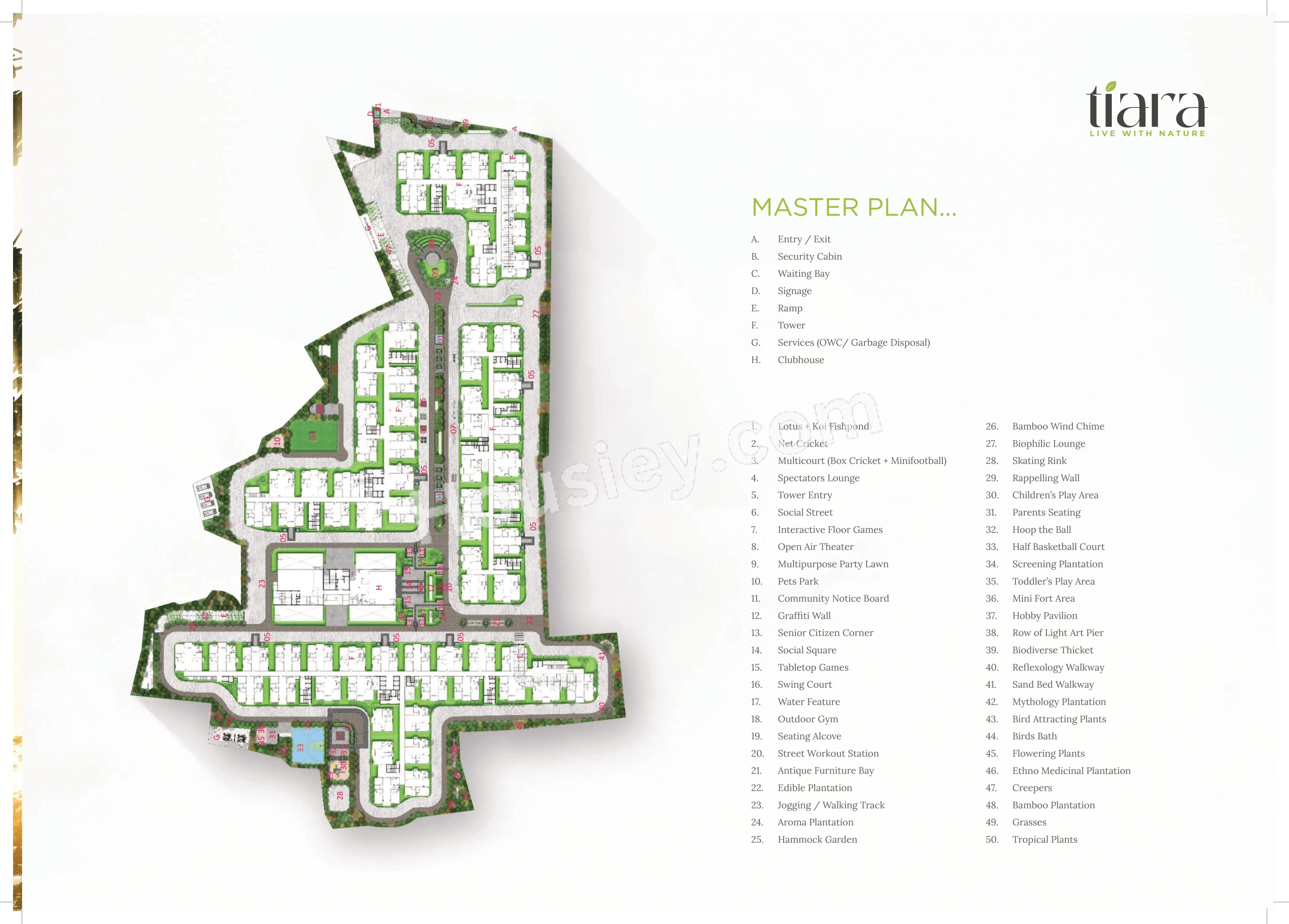 SRIAS life spaces Tiara Floor Plan