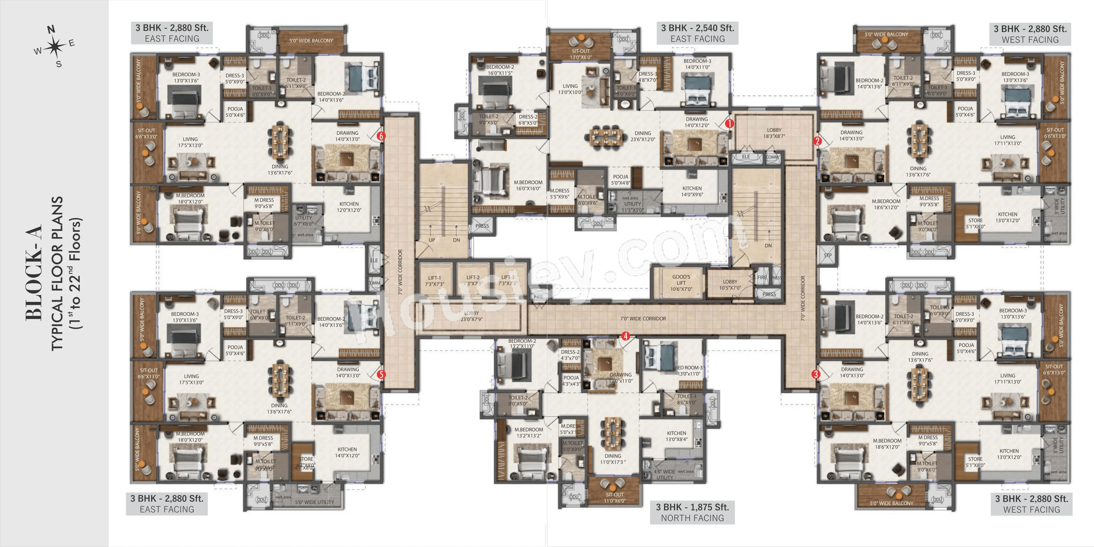 SSI Fortune Water Front Floor plan 1