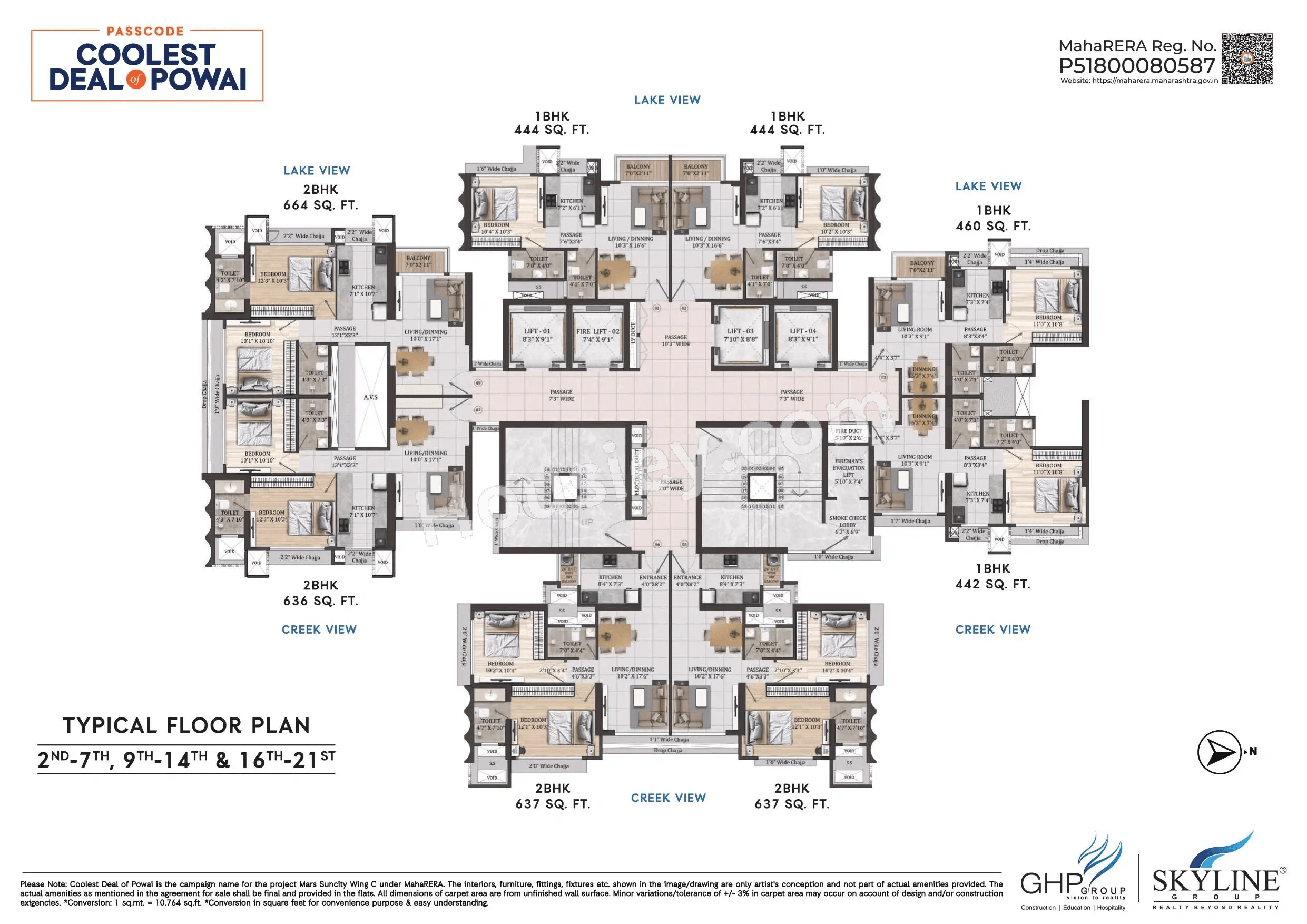 Suncity Dream Of Powai Floor plan 2