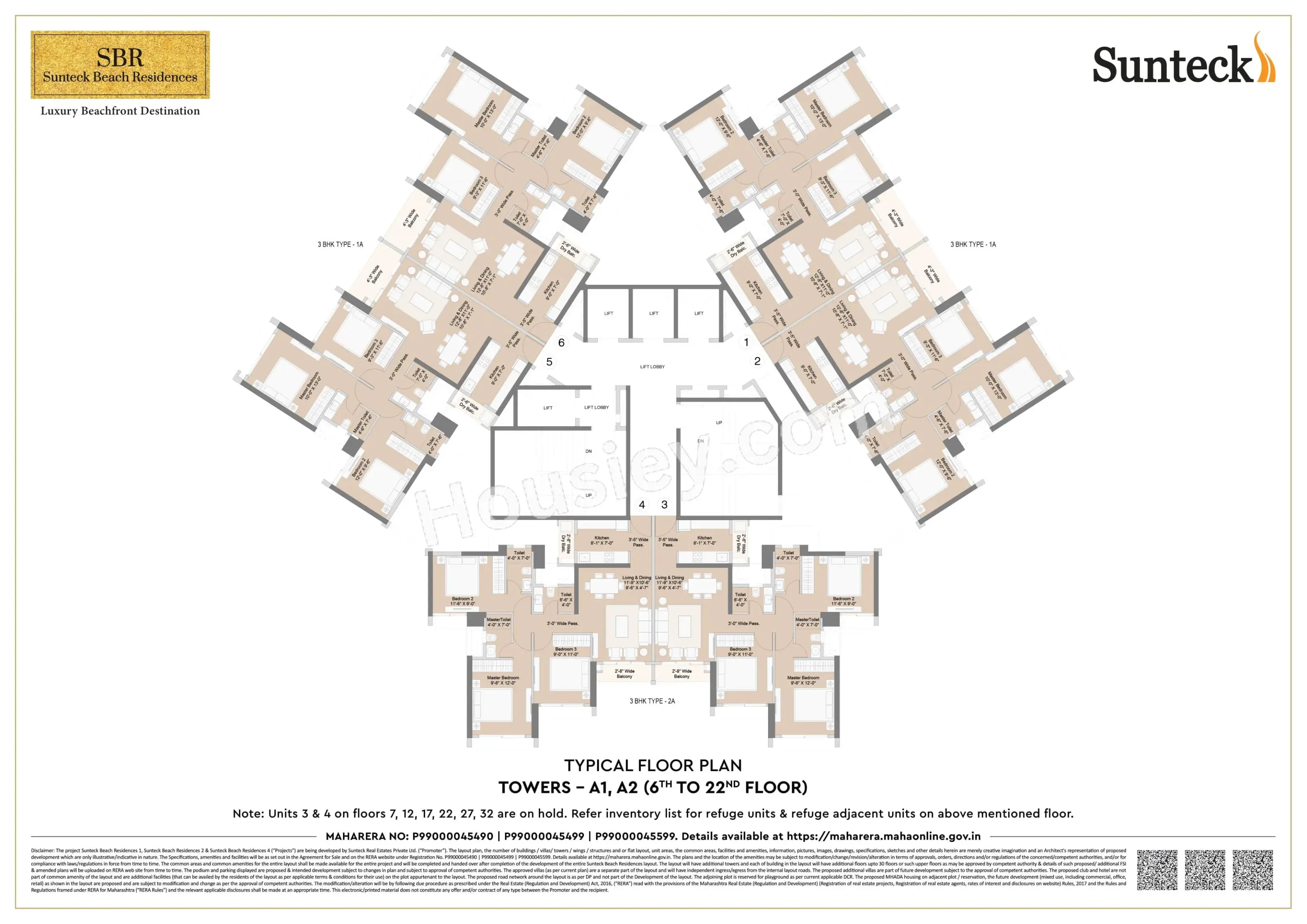 Sunteck Beach Residences Floor plan 4