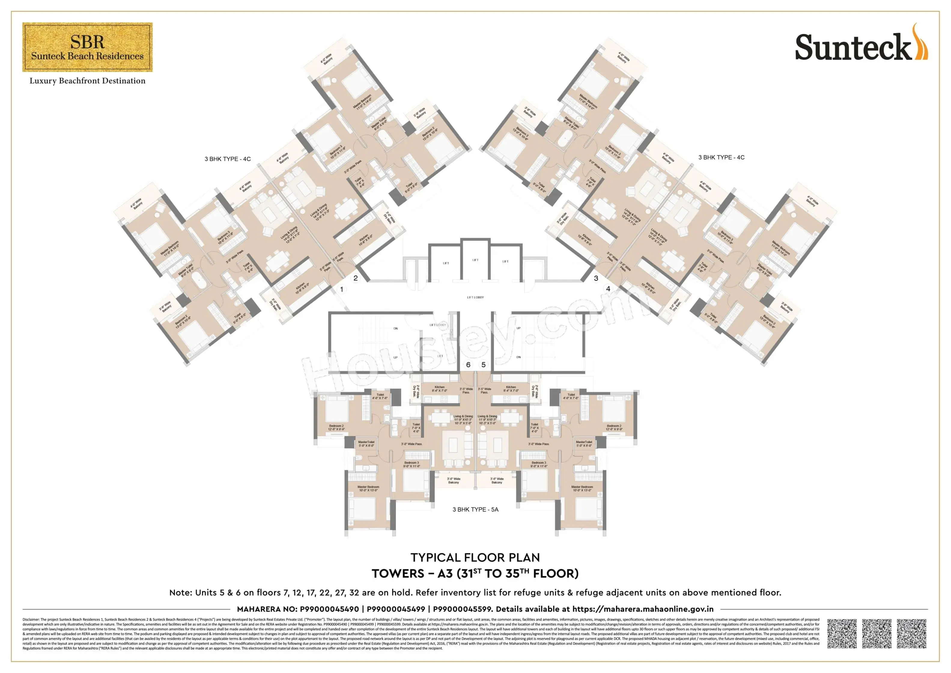 Sunteck Beach Residences Floor plan 6