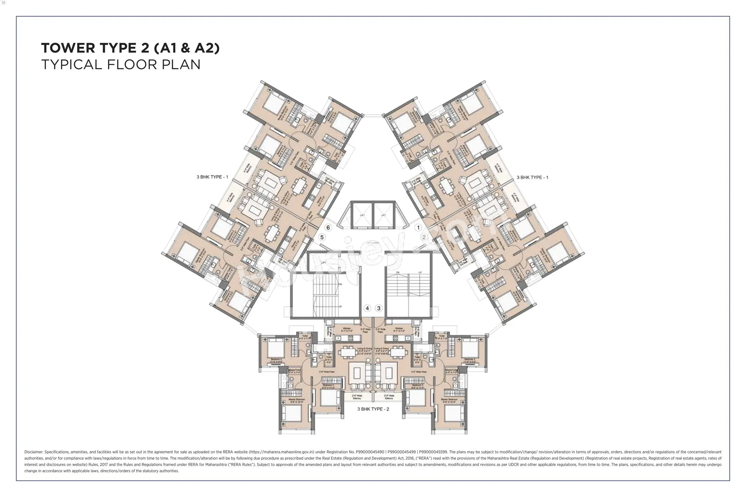 Sunteck Beach Residences Floor plan 7