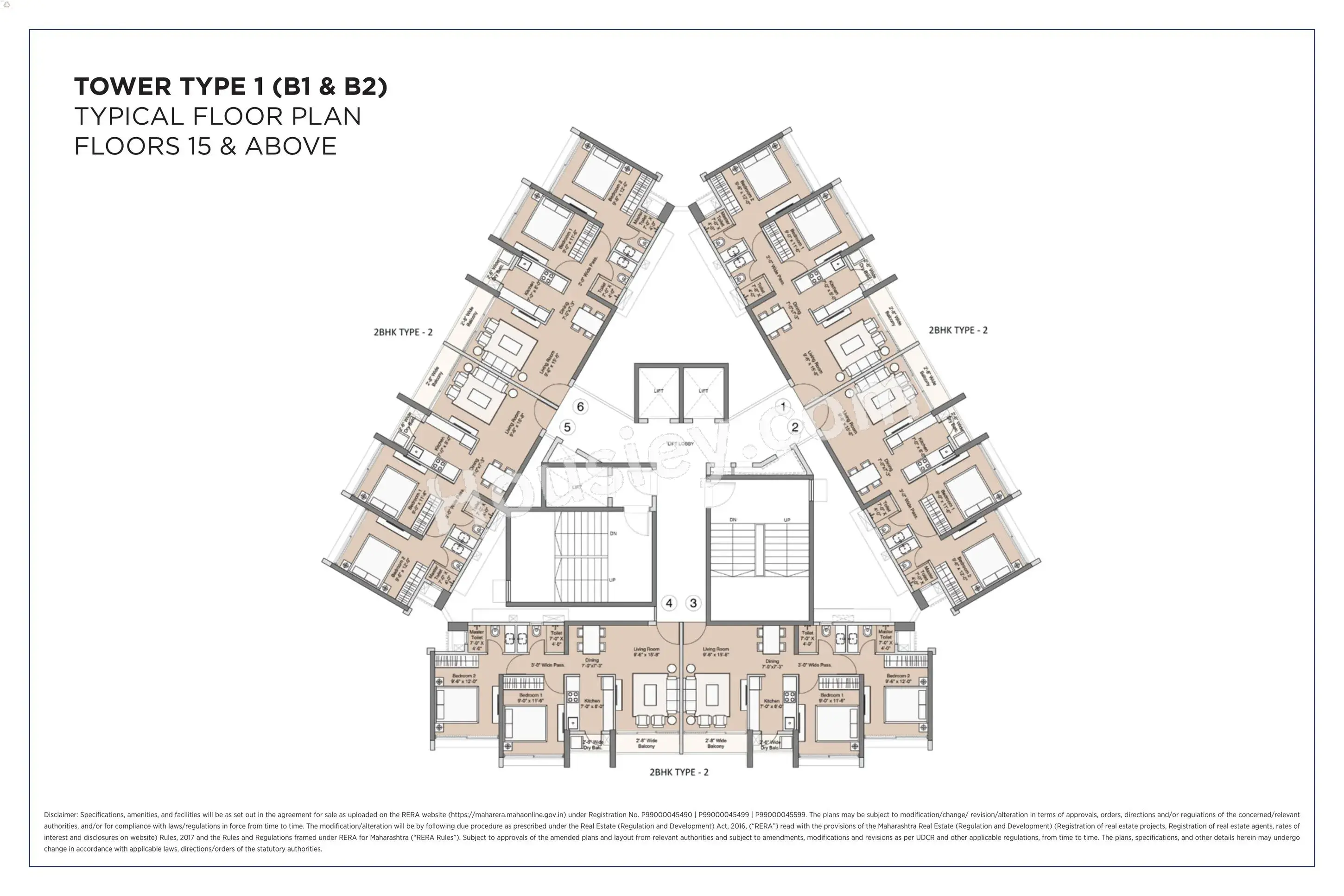 Sunteck Beach Residences Floor plan 9
