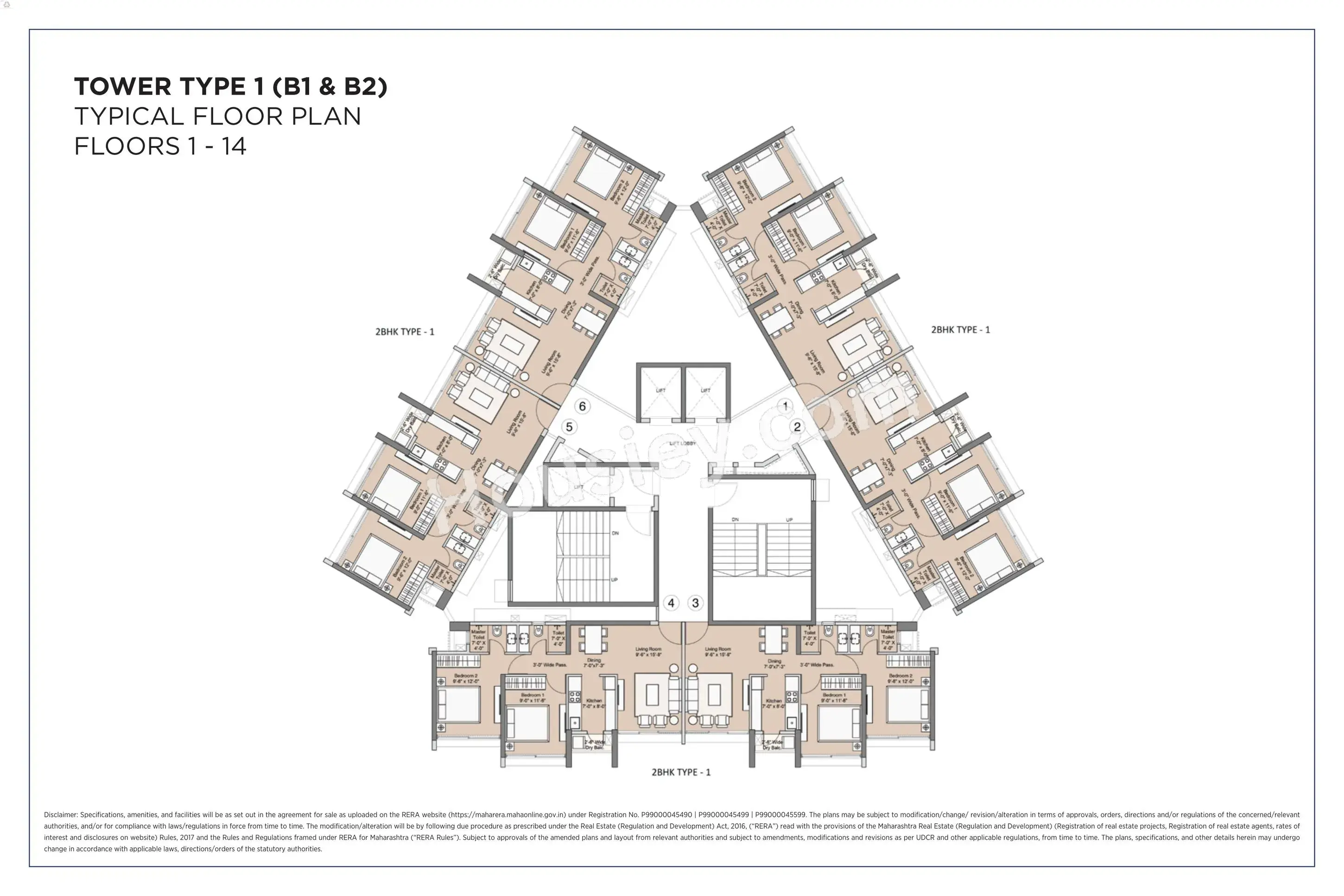 Sunteck Beach Residences Floor plan 10