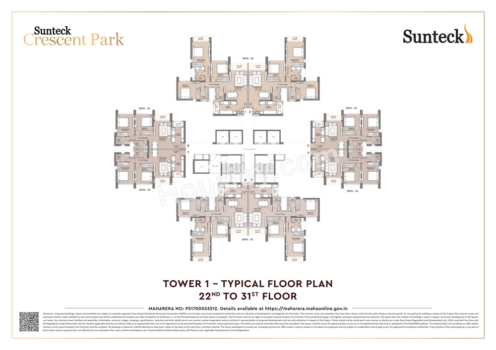 Sunteck Crescent Park Floor plan 3