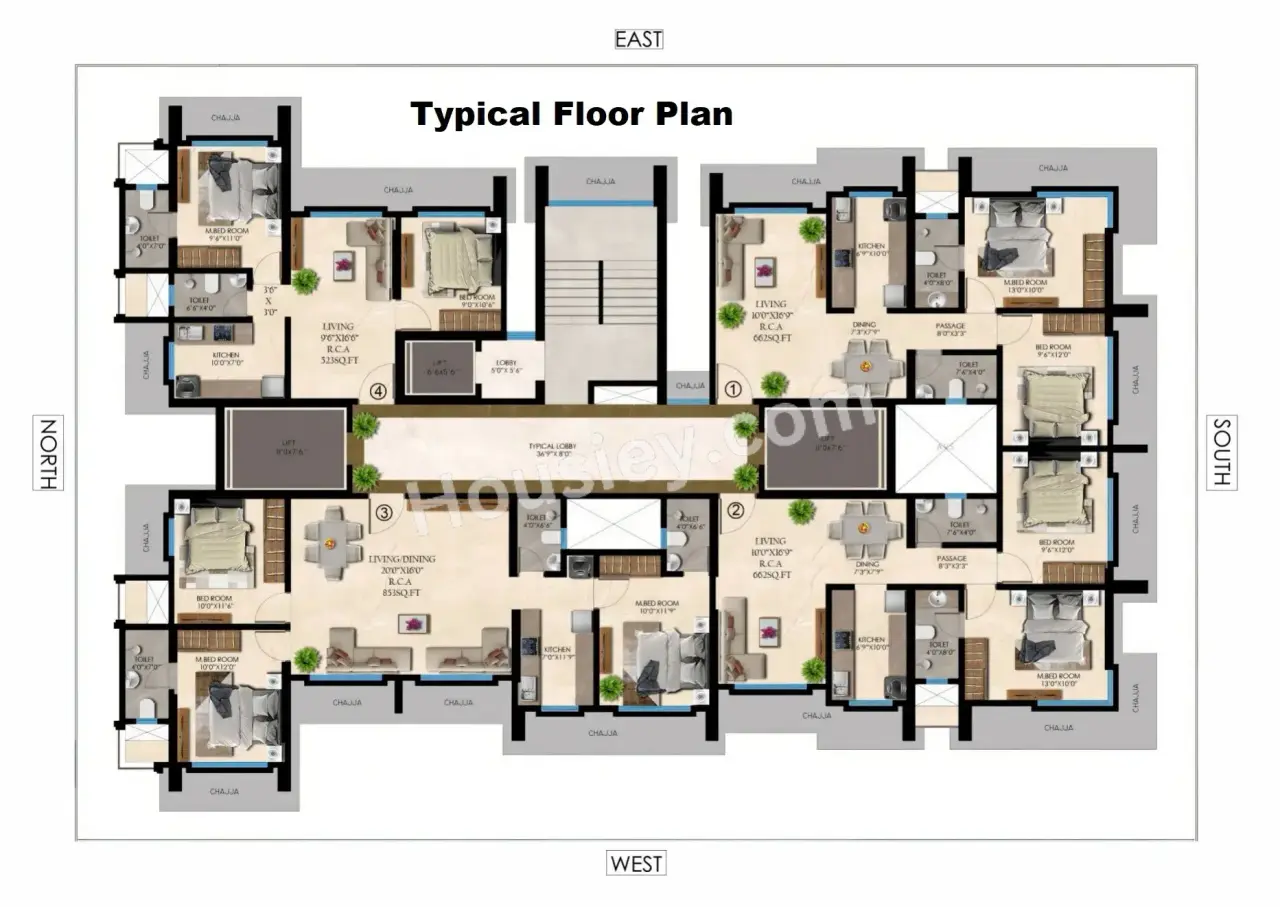 Swami Amrapali Heights Floor Plan