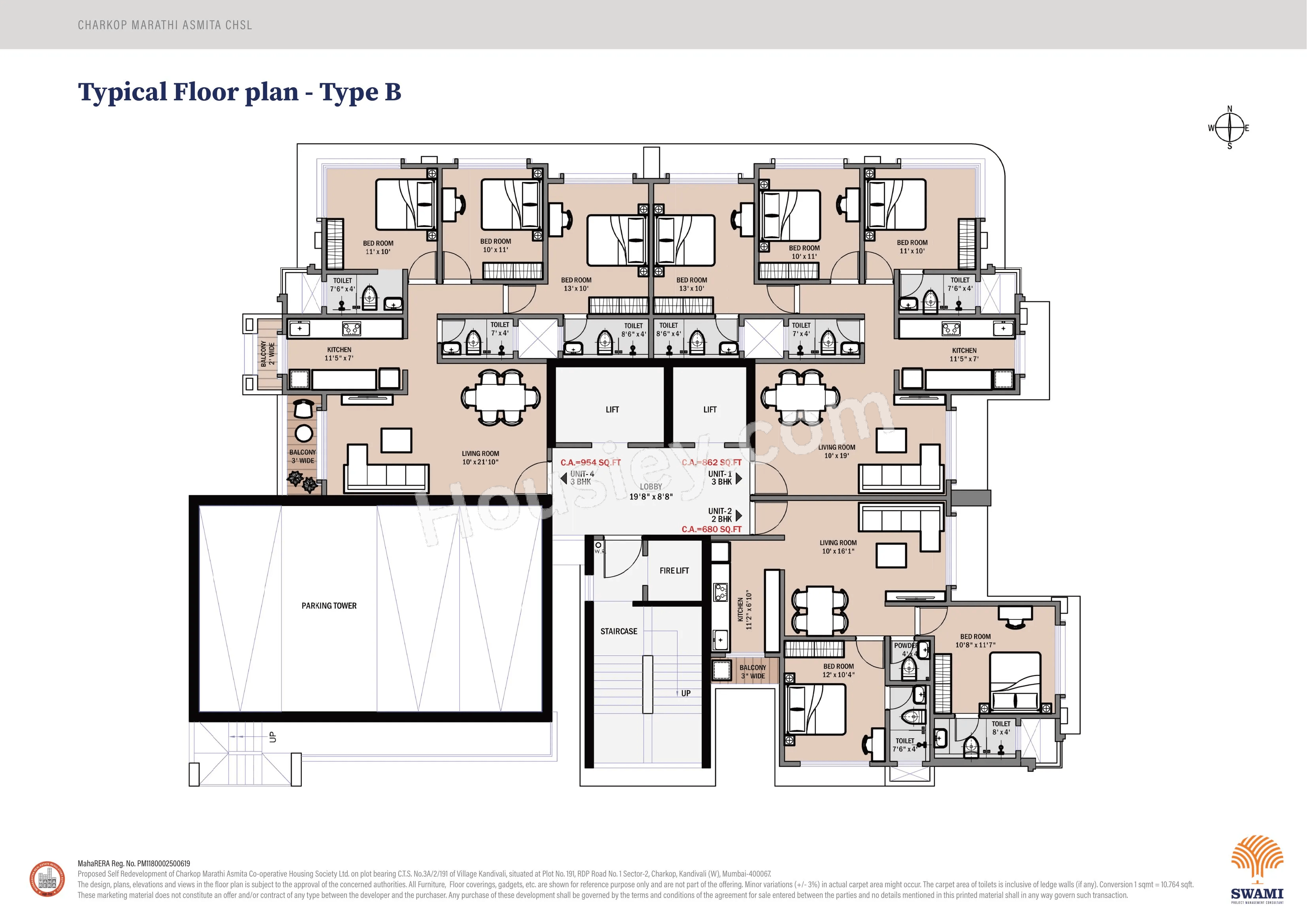 Swami Marathi Asmita Floor plan 1