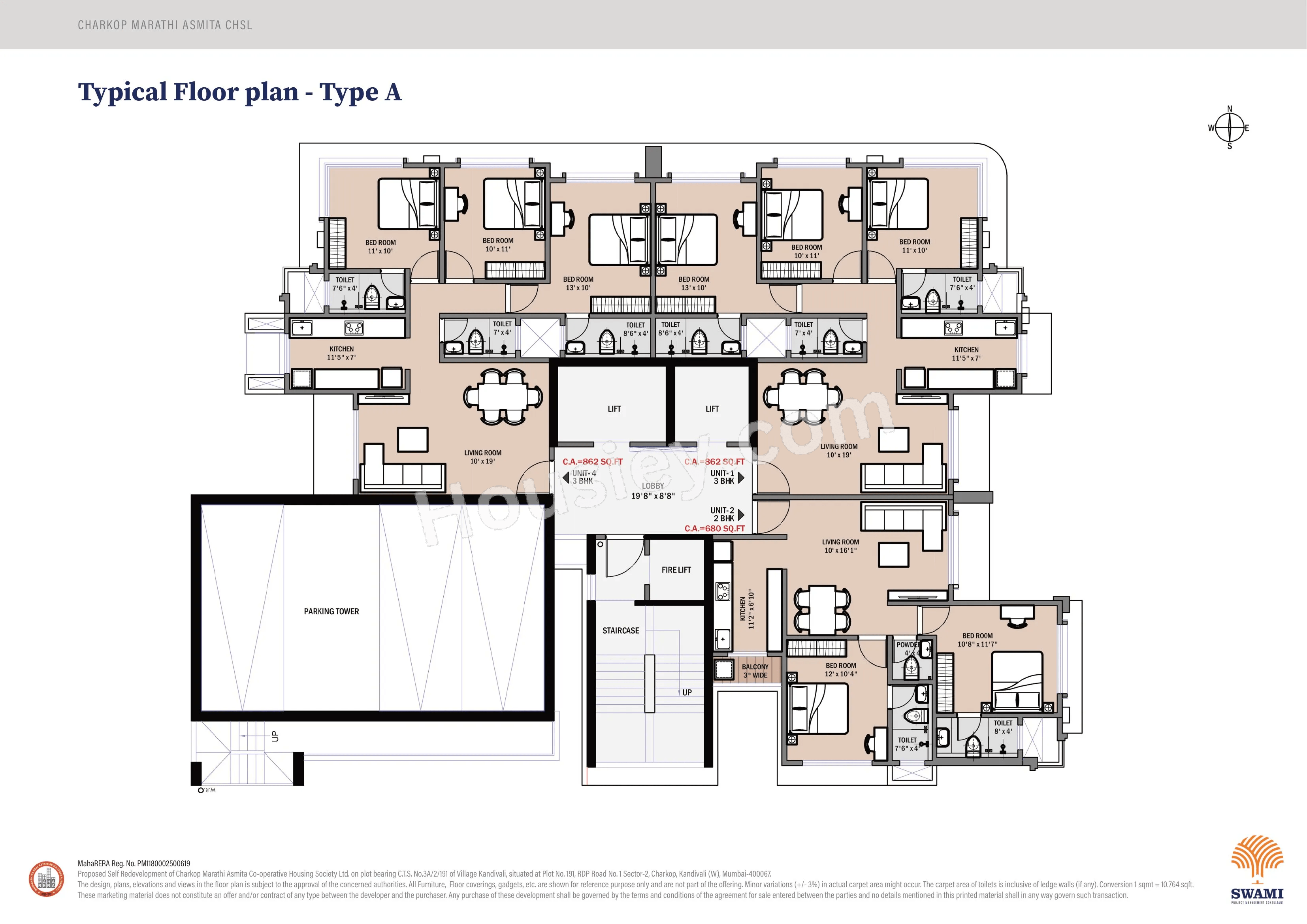 Swami Marathi Asmita Floor plan 2