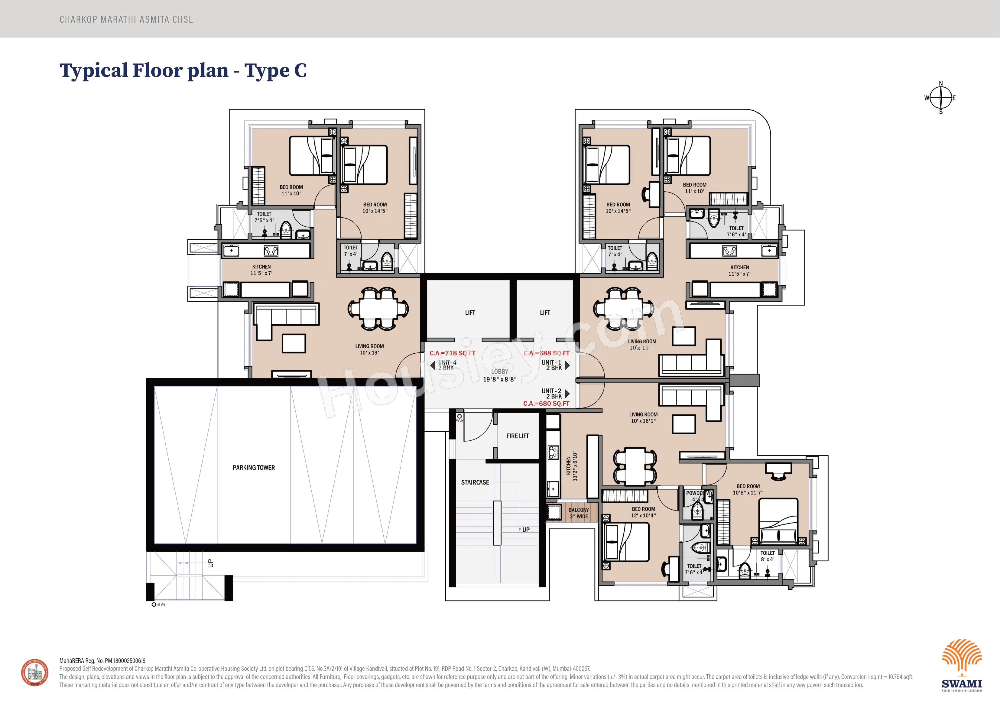 Swami Marathi Asmita Floor plan 3