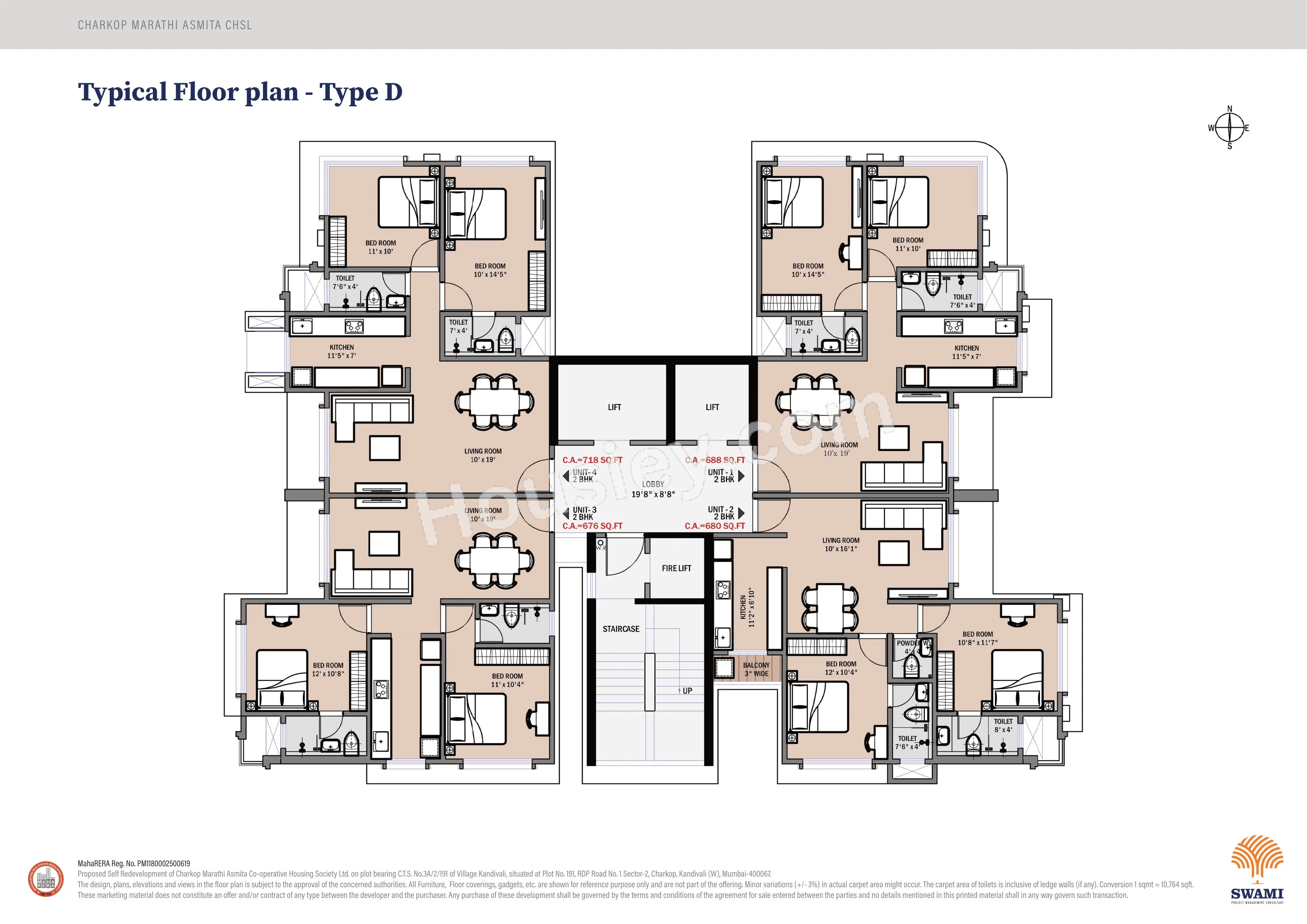 Swami Marathi Asmita Floor plan 4