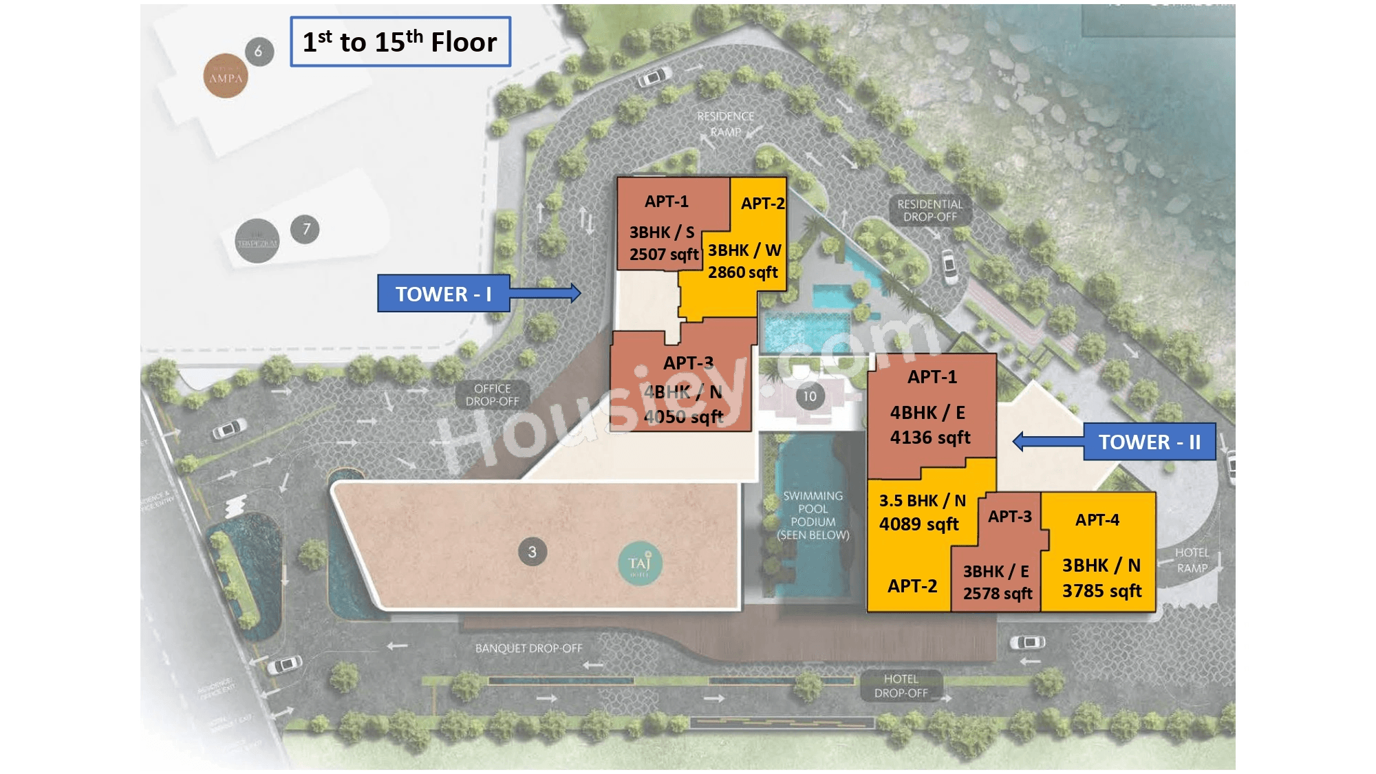 Taj Sky View Residences Floor plan 2
