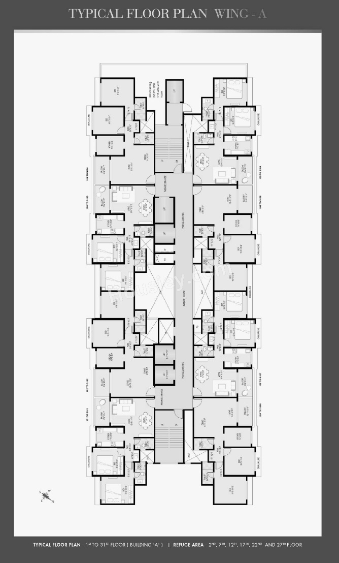 Tharwani Majestic Towers Phase I Floor plan 2