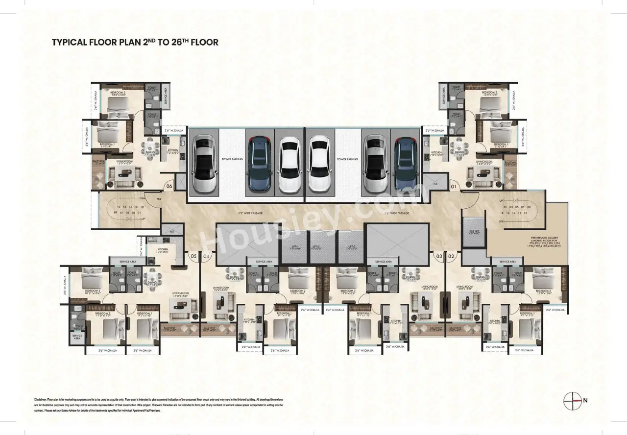 Tharwani Palladian Floor Plan