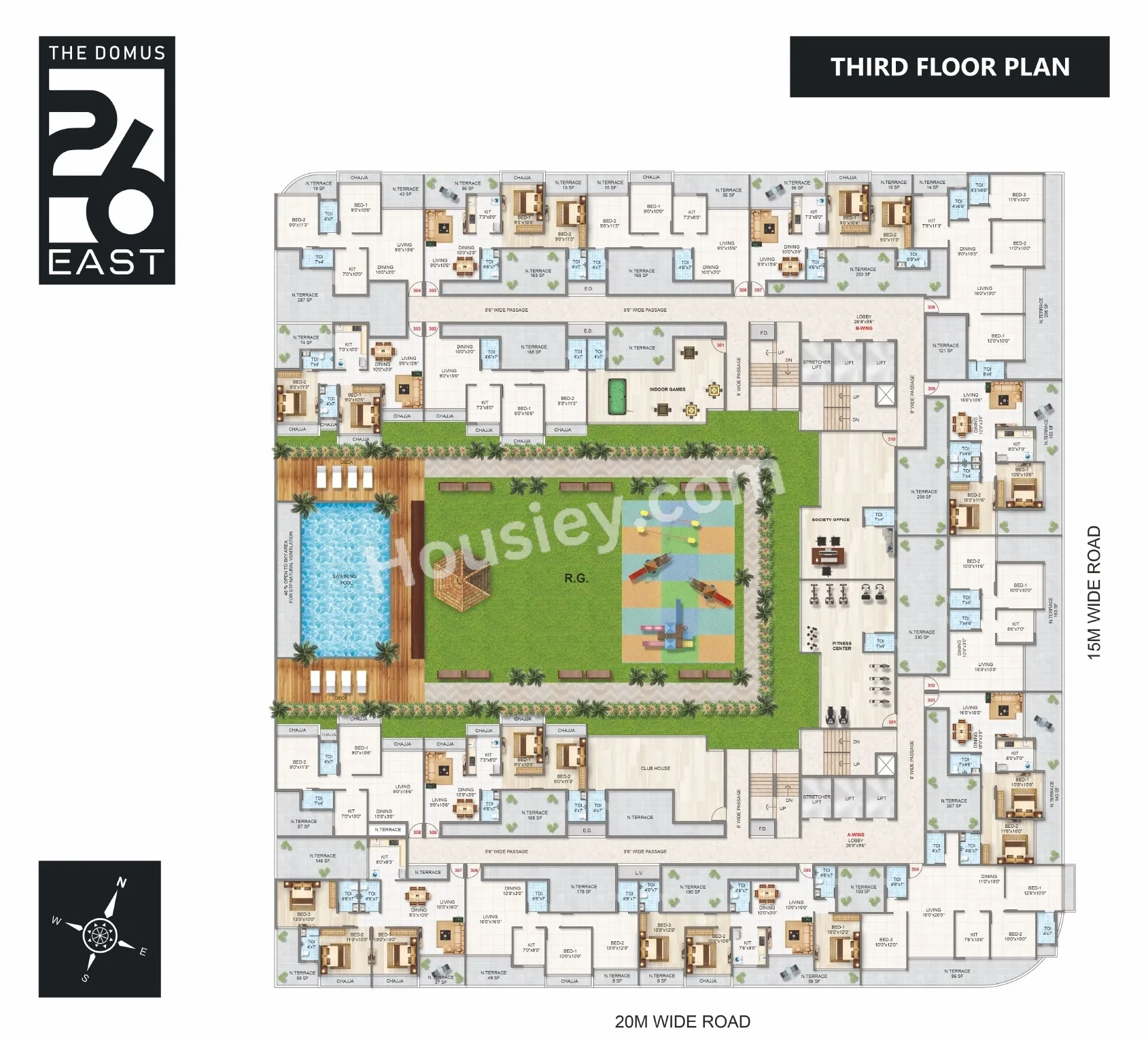 The Domus 26 East Floor plan 3