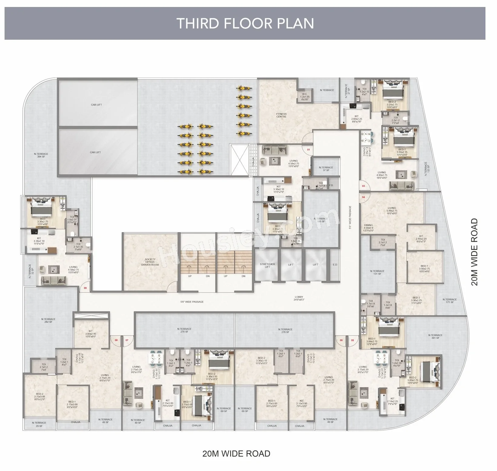 The Domus 26 West Floor plan 6