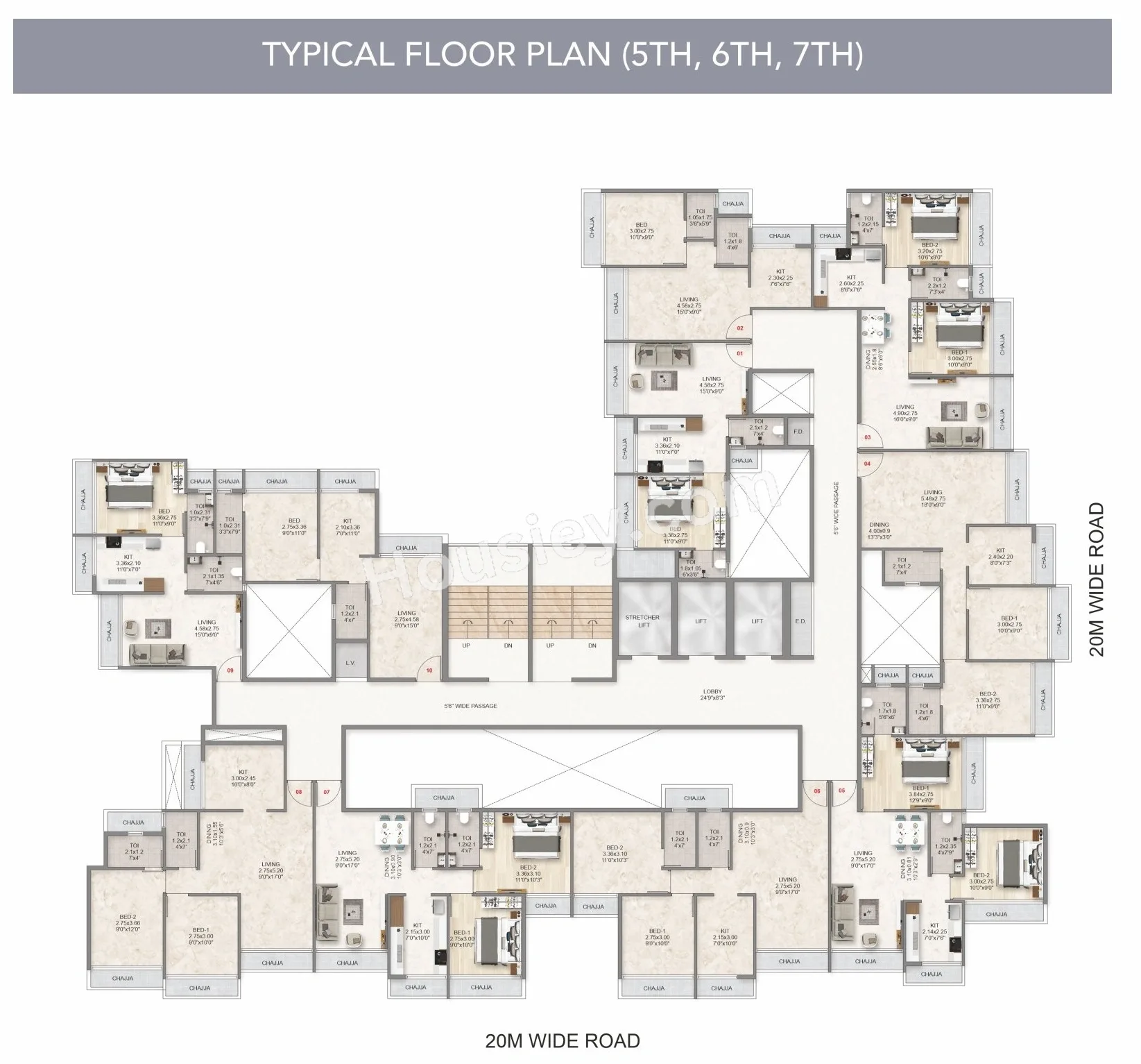 The Domus 26 West Floor plan 8