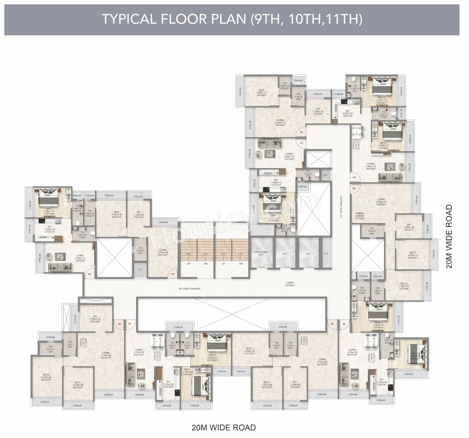 The Domus 26 West Floor plan 9