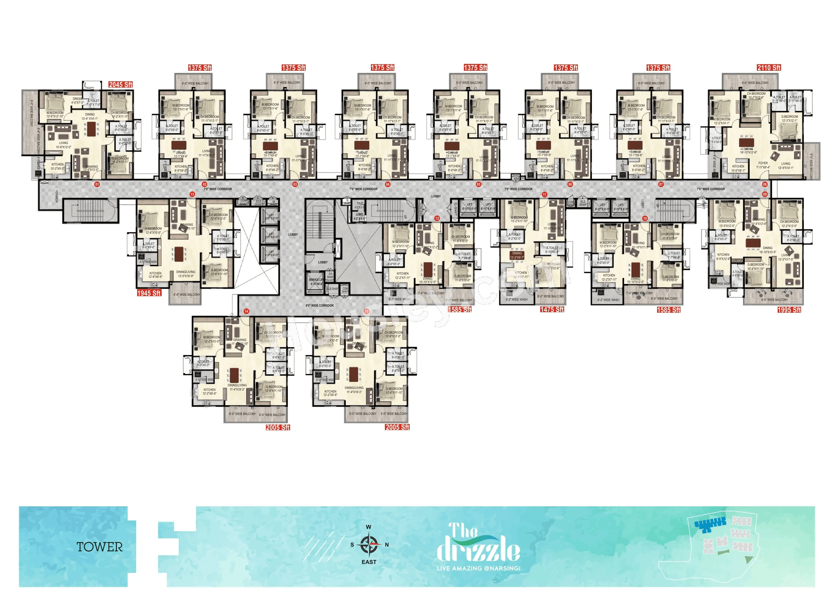 The Drizzle Floor plan 6