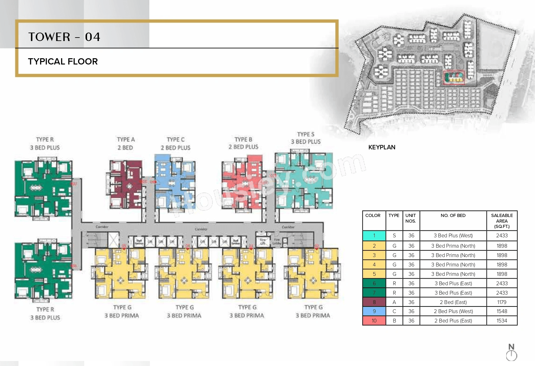 The Prestige City Hyderabad Floor plan 3