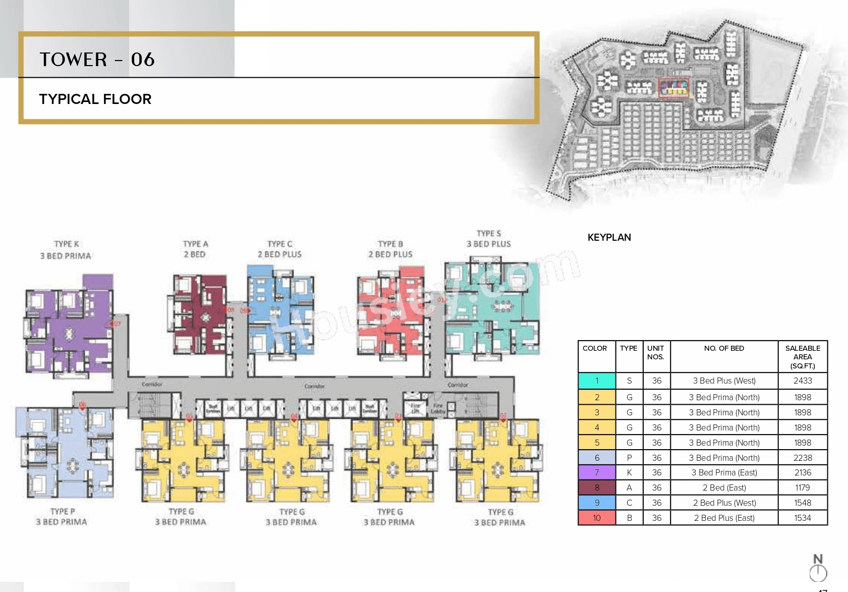 The Prestige City Hyderabad Floor plan 5