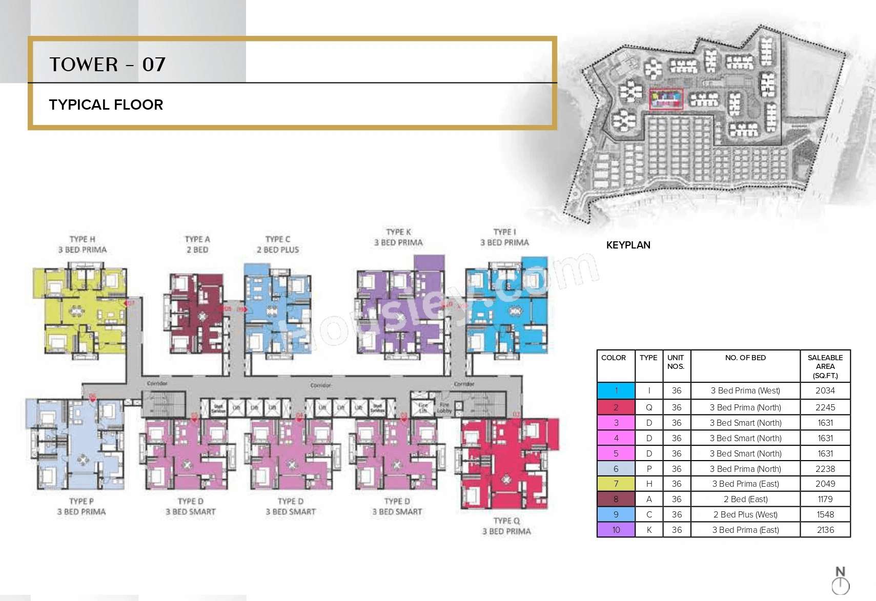 The Prestige City Hyderabad Floor plan 6