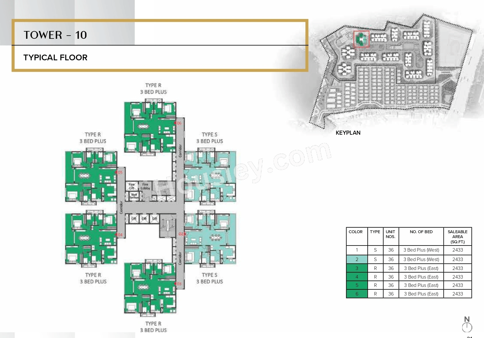 The Prestige City Hyderabad Floor plan 9