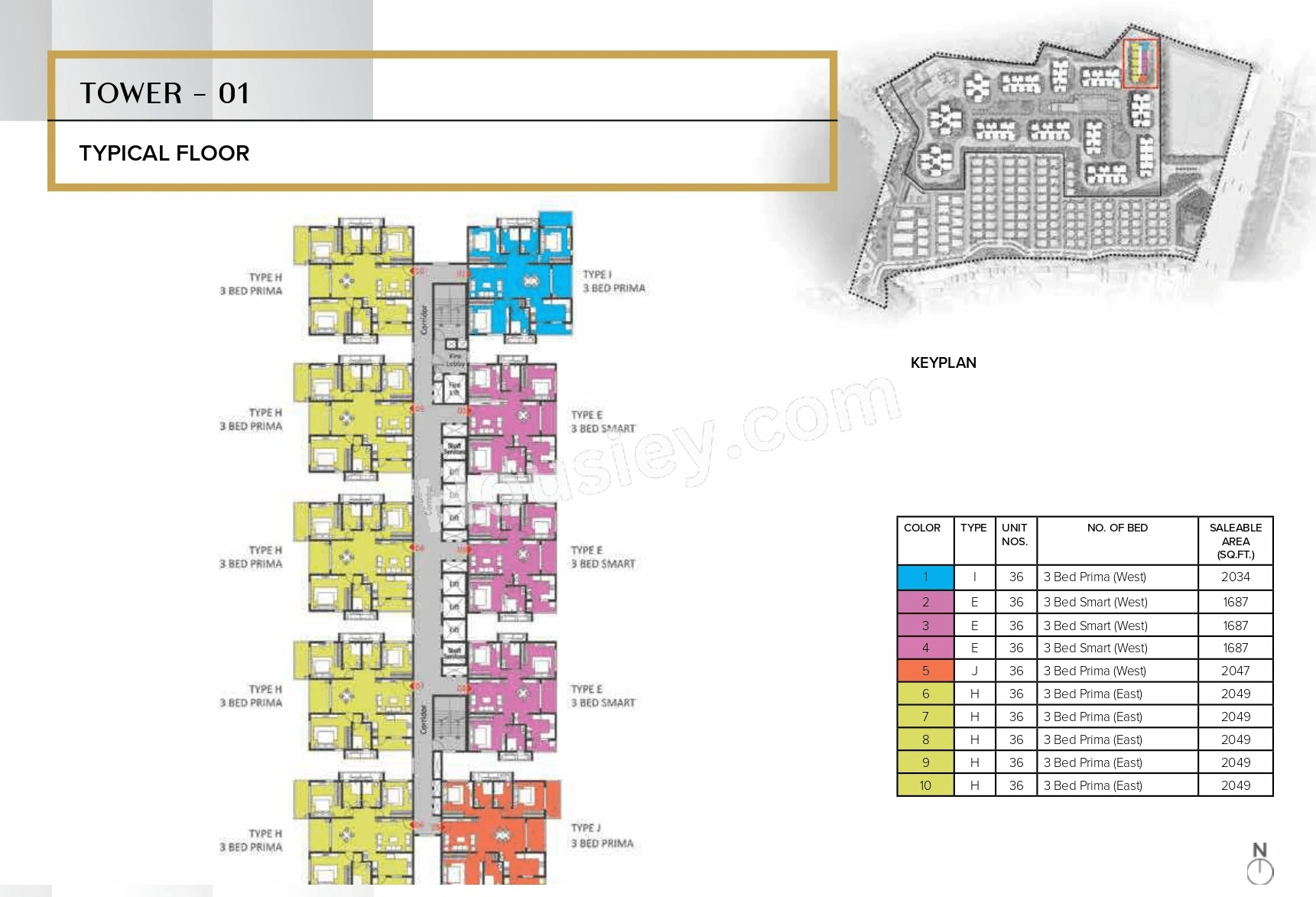 The Prestige City Hyderabad Floor plan 13