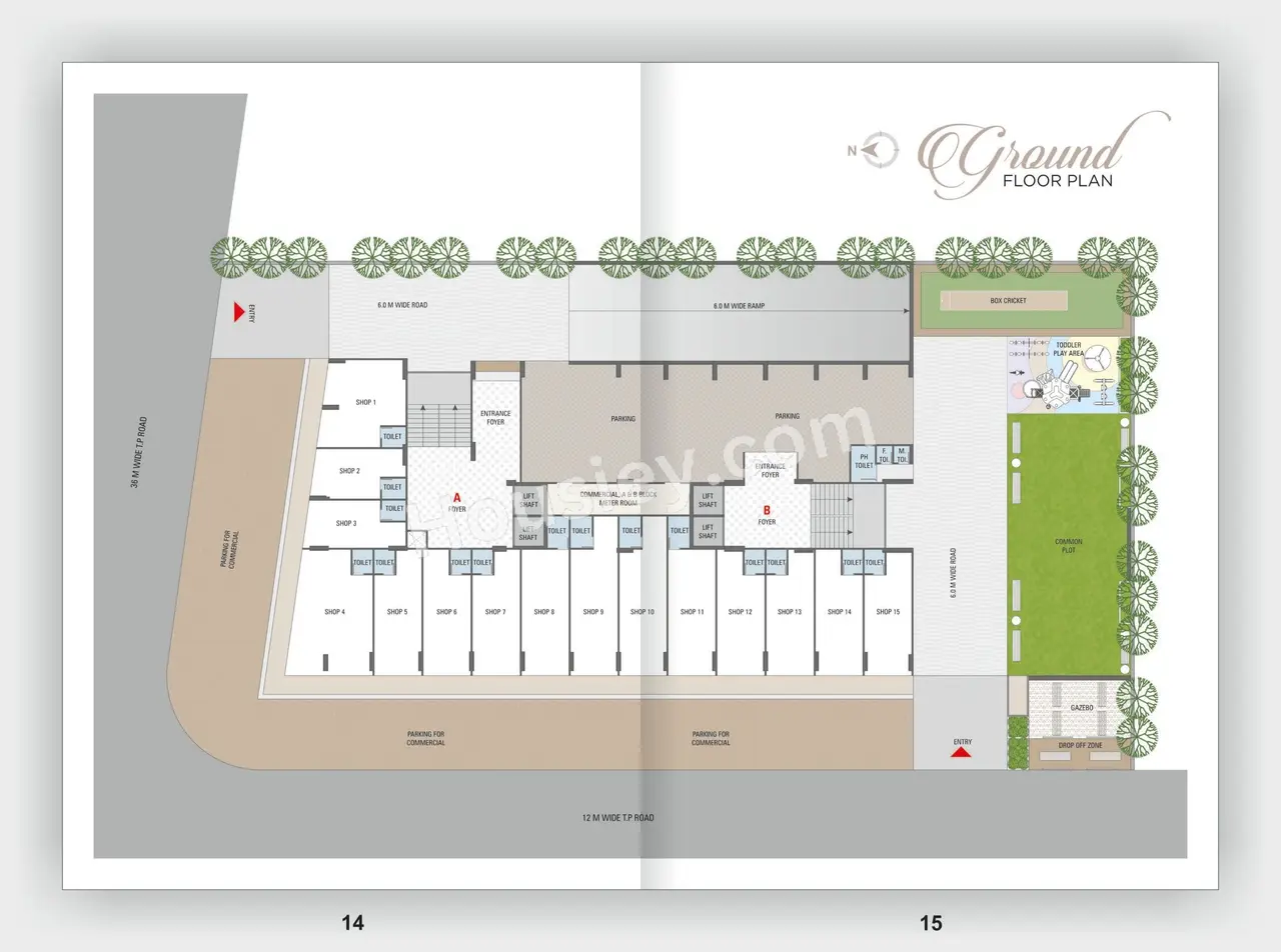 The Satyagrah Solitaire Floor Plan