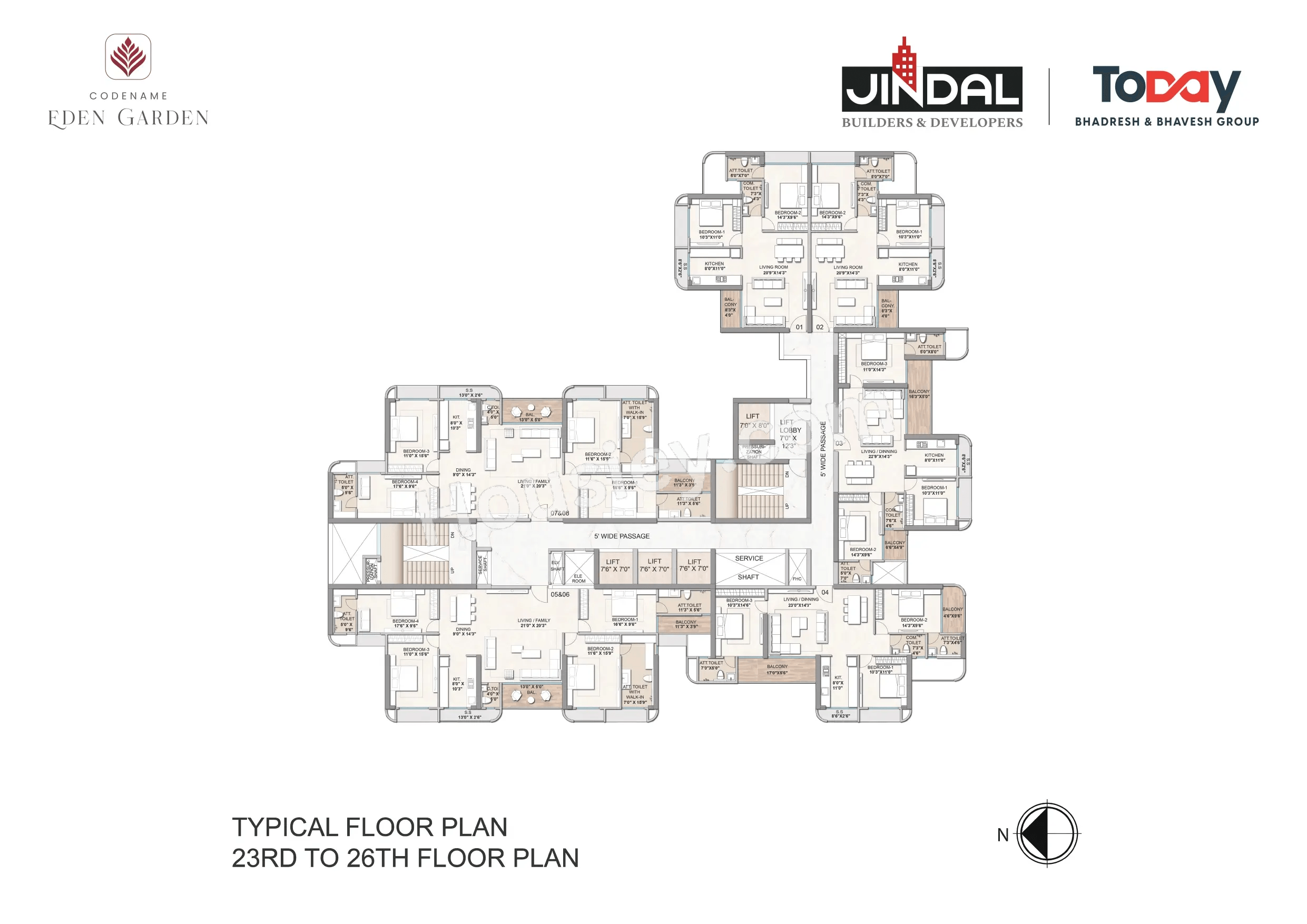 Today Eden Garden Floor plan 1