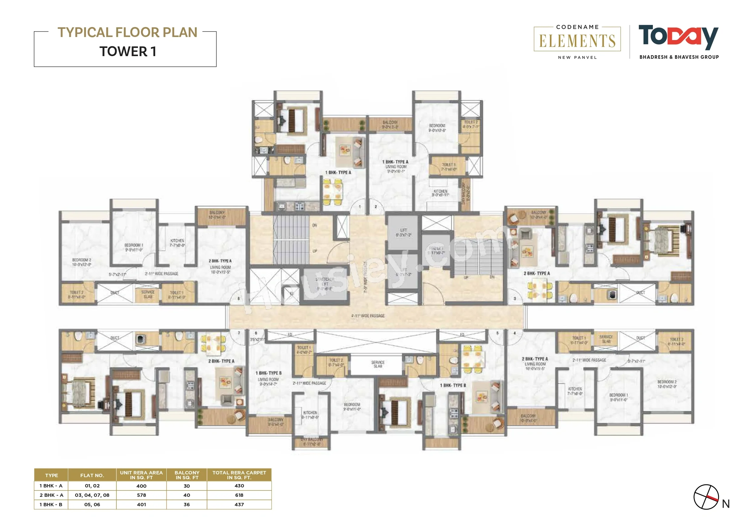 Today Tattvam Floor plan 6