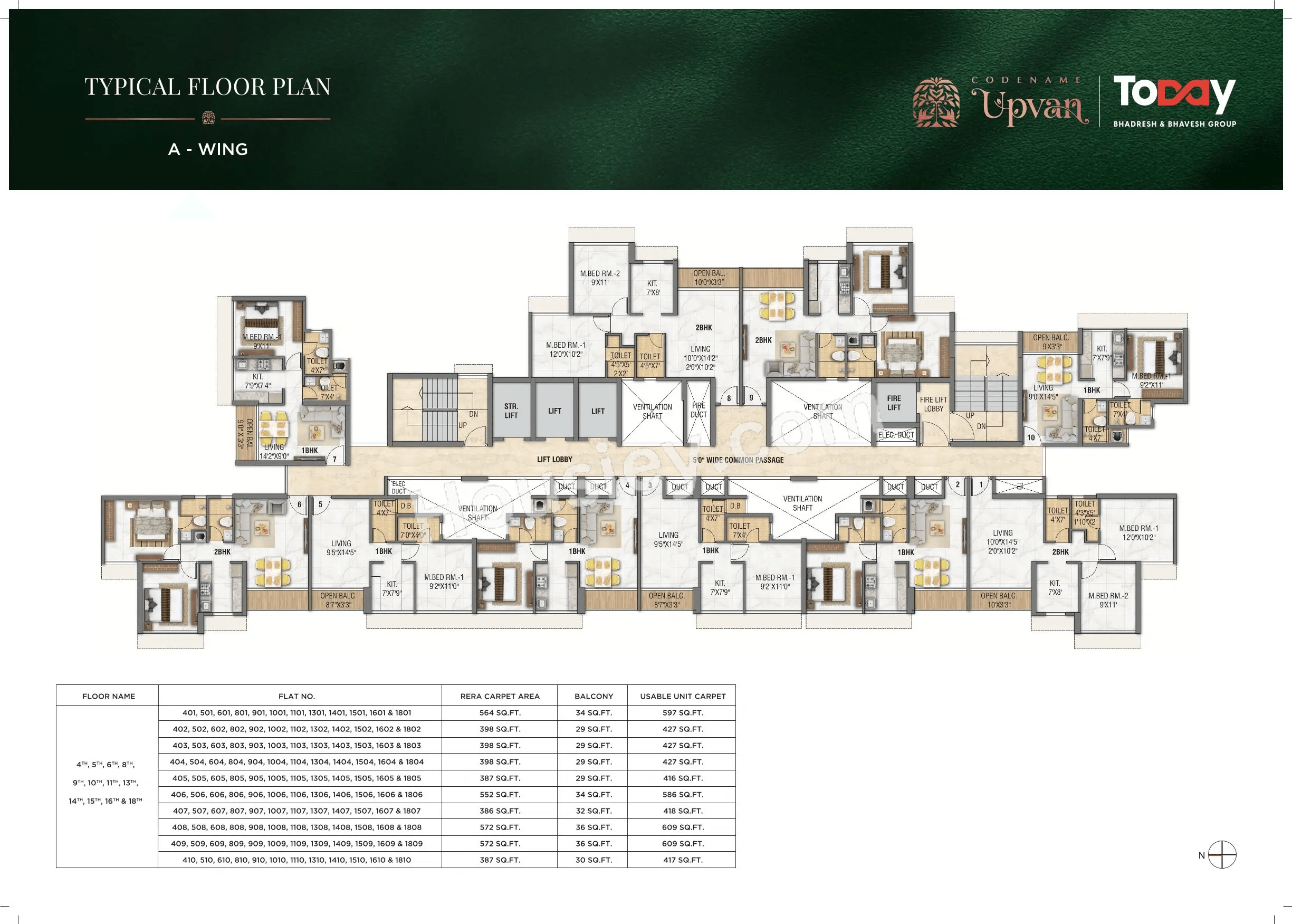 Today Upvan Floor plan 4