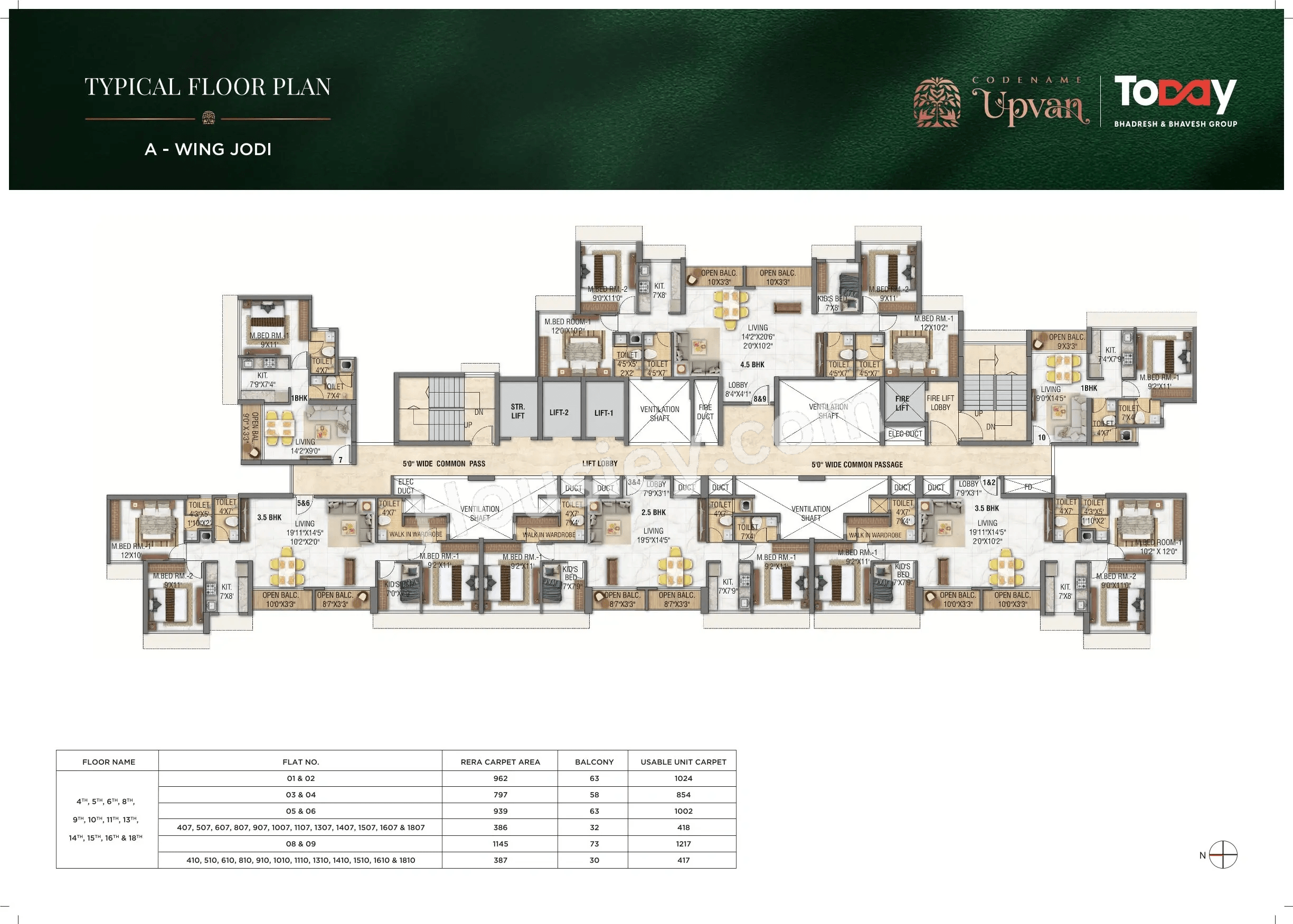 Today Upvan Floor plan 5