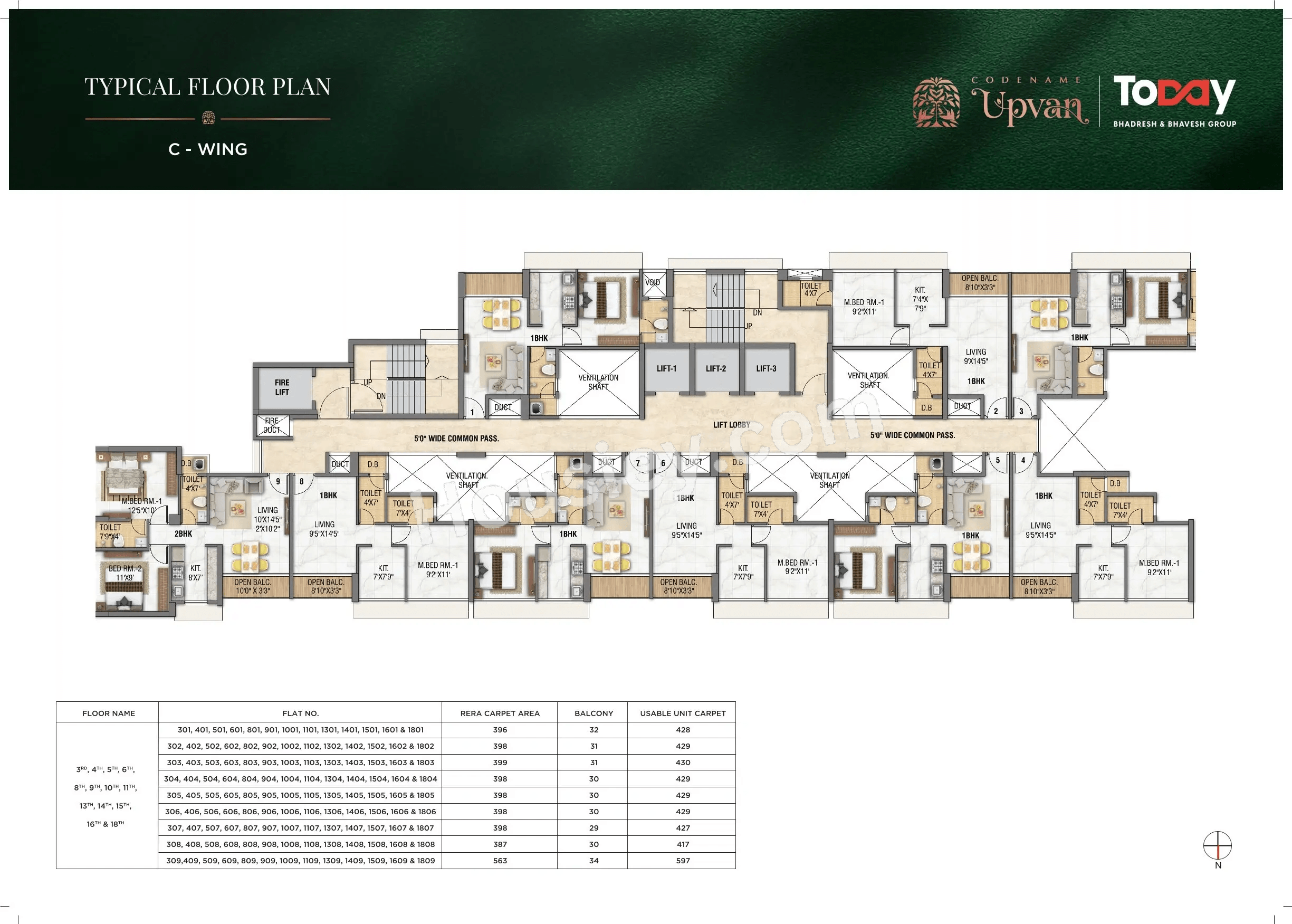 Today Upvan Floor plan 8