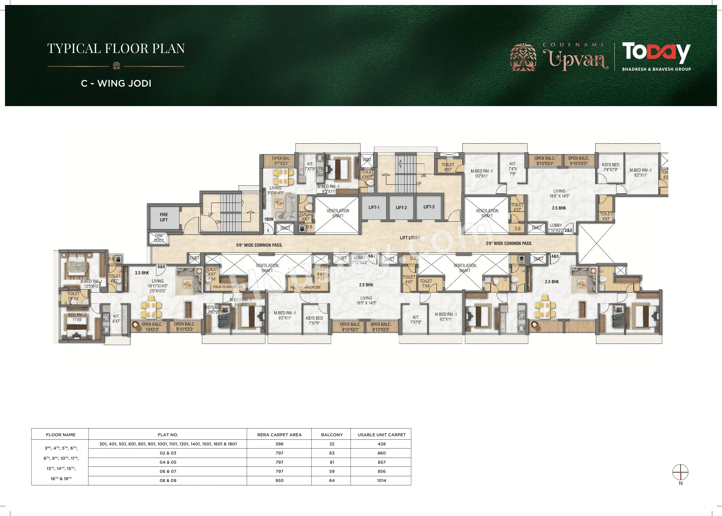 Today Upvan Floor plan 9