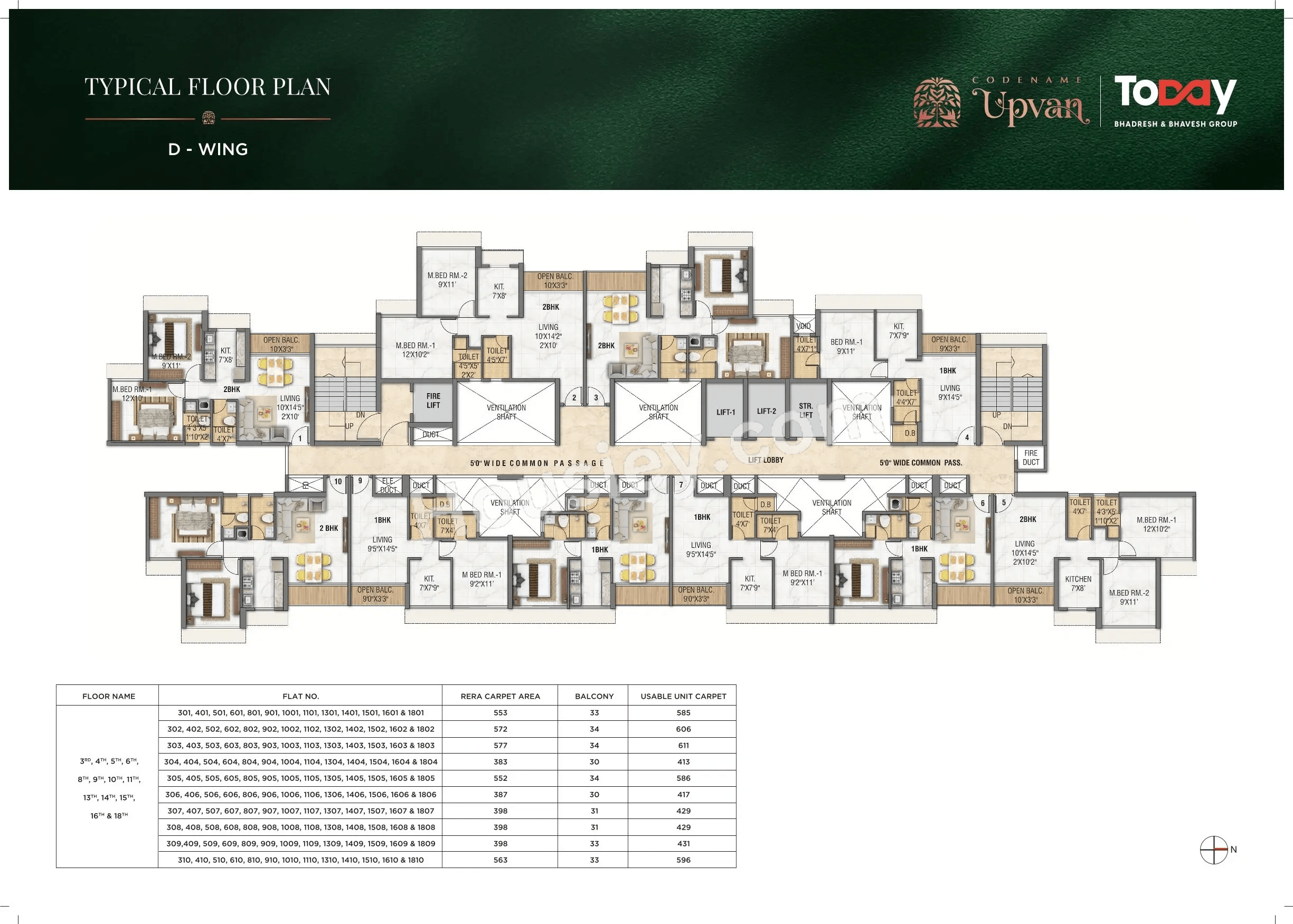 Today Upvan Floor plan 11