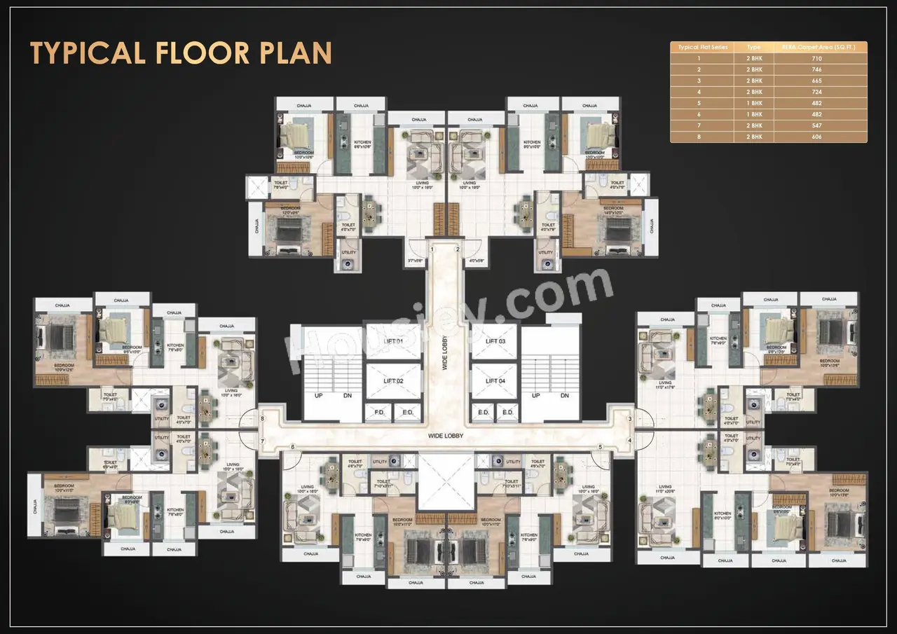 V B Veer Heights Floor Plan