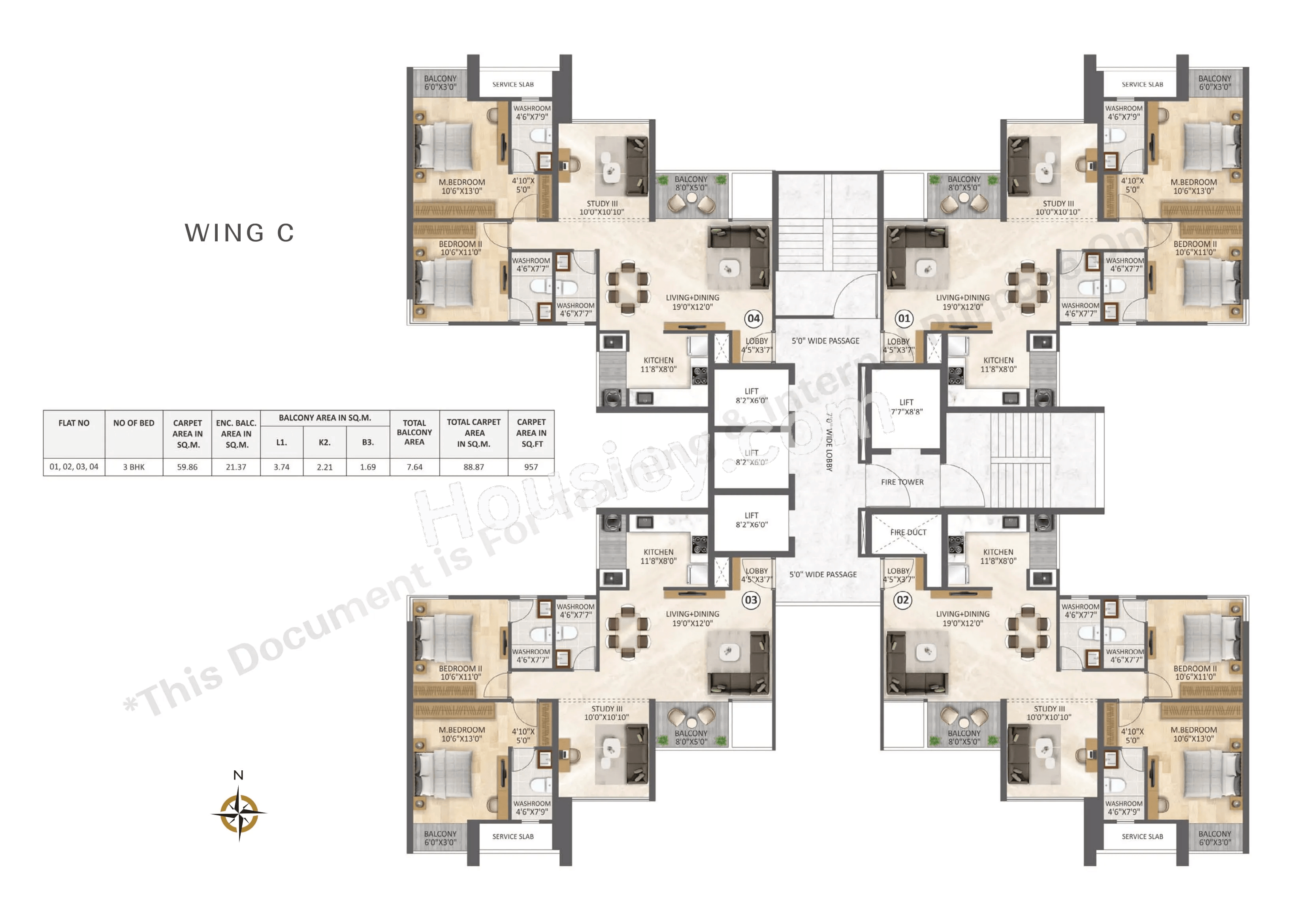 V One Floor plan 1